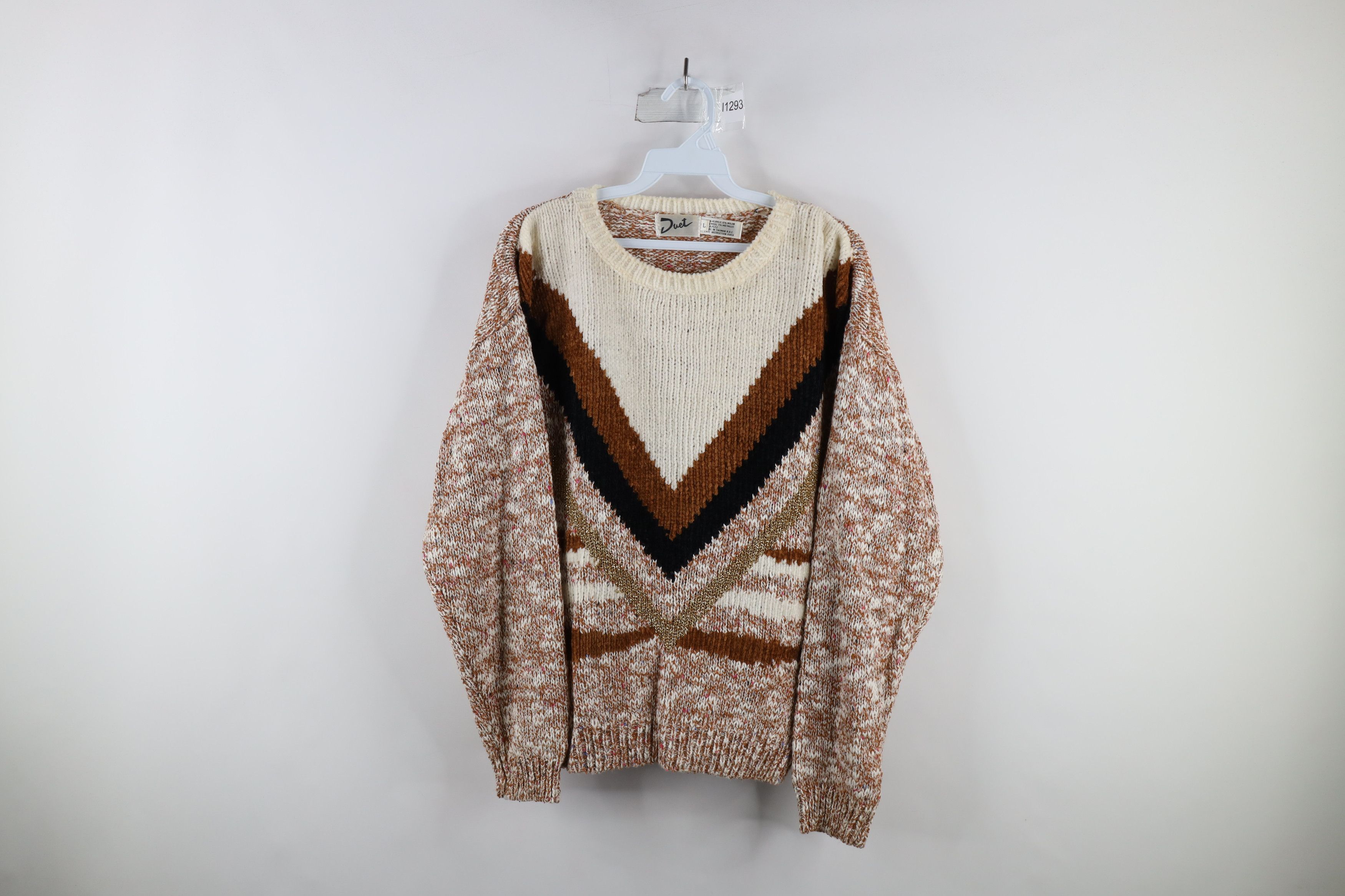 Vintage Vintage 90s Coogi Style Wool Blend Knit Mom Sweater Size L / US 10 / IT 46 - 1 Thumbnail