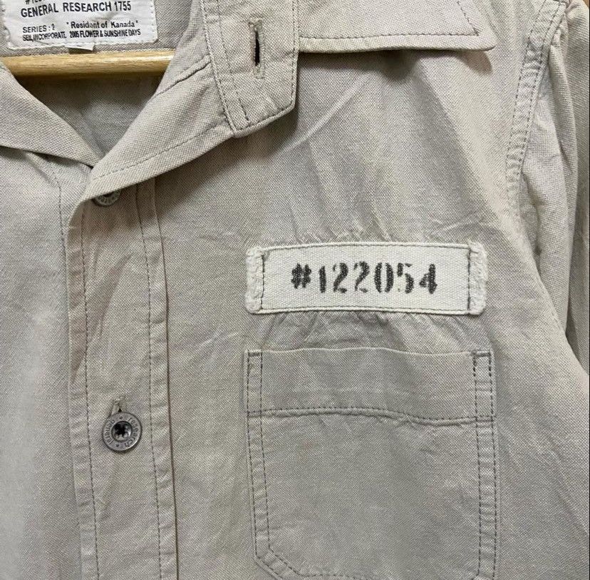 General Research × Japanese Brand Vtg 90s General Resarch Military Shirt Size US M / EU 48-50 / 2 - 4 Thumbnail