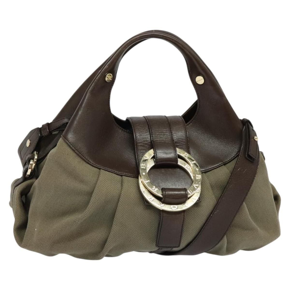Bvlgari Bvlgari Chandra Hobo Canvas and Leather Size ONE SIZE - 1 Thumbnail