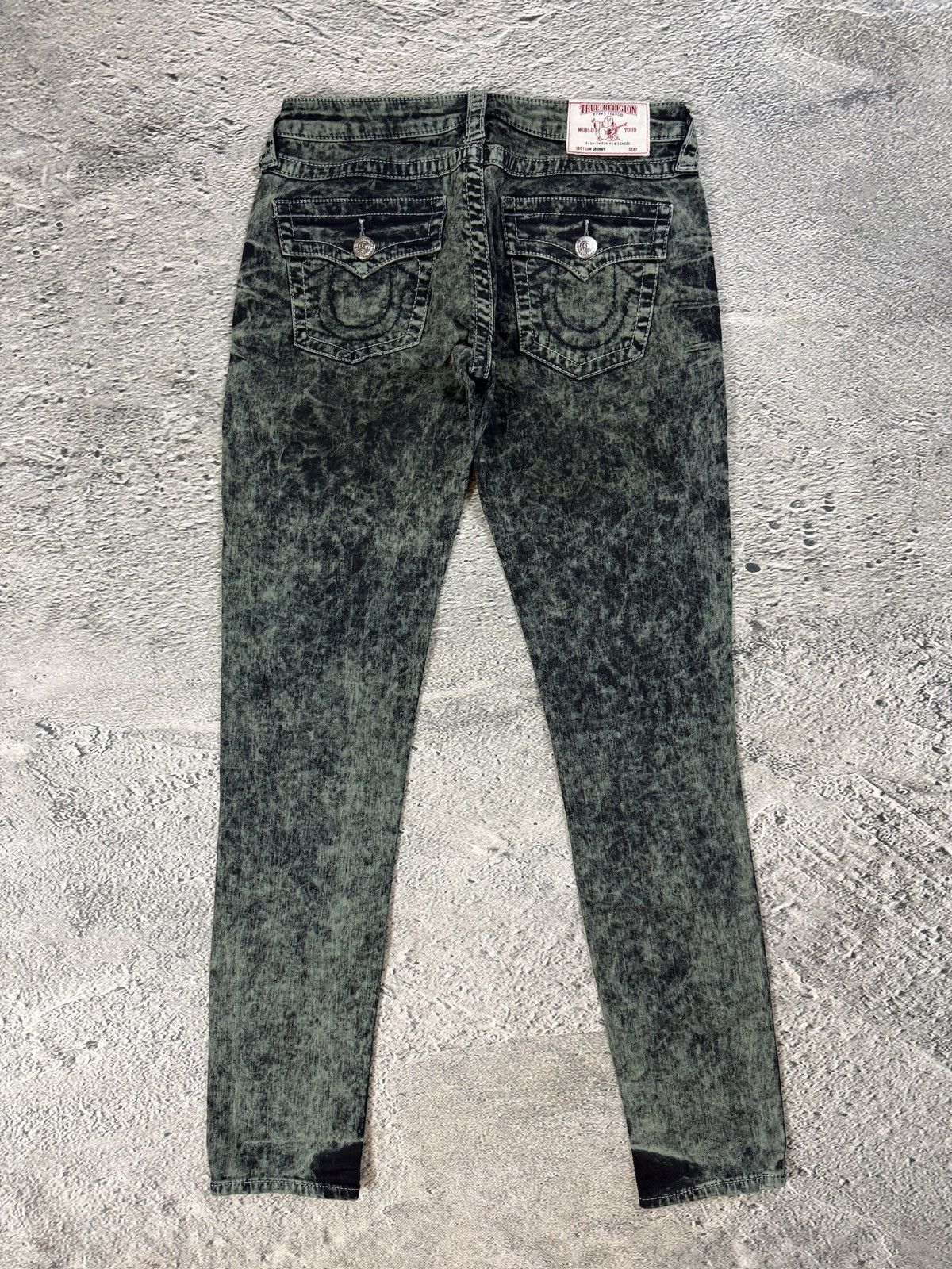 True Religion True Religion jeans skinny marble camo khaki green Size US 28 / EU 44 - 1 Thumbnail