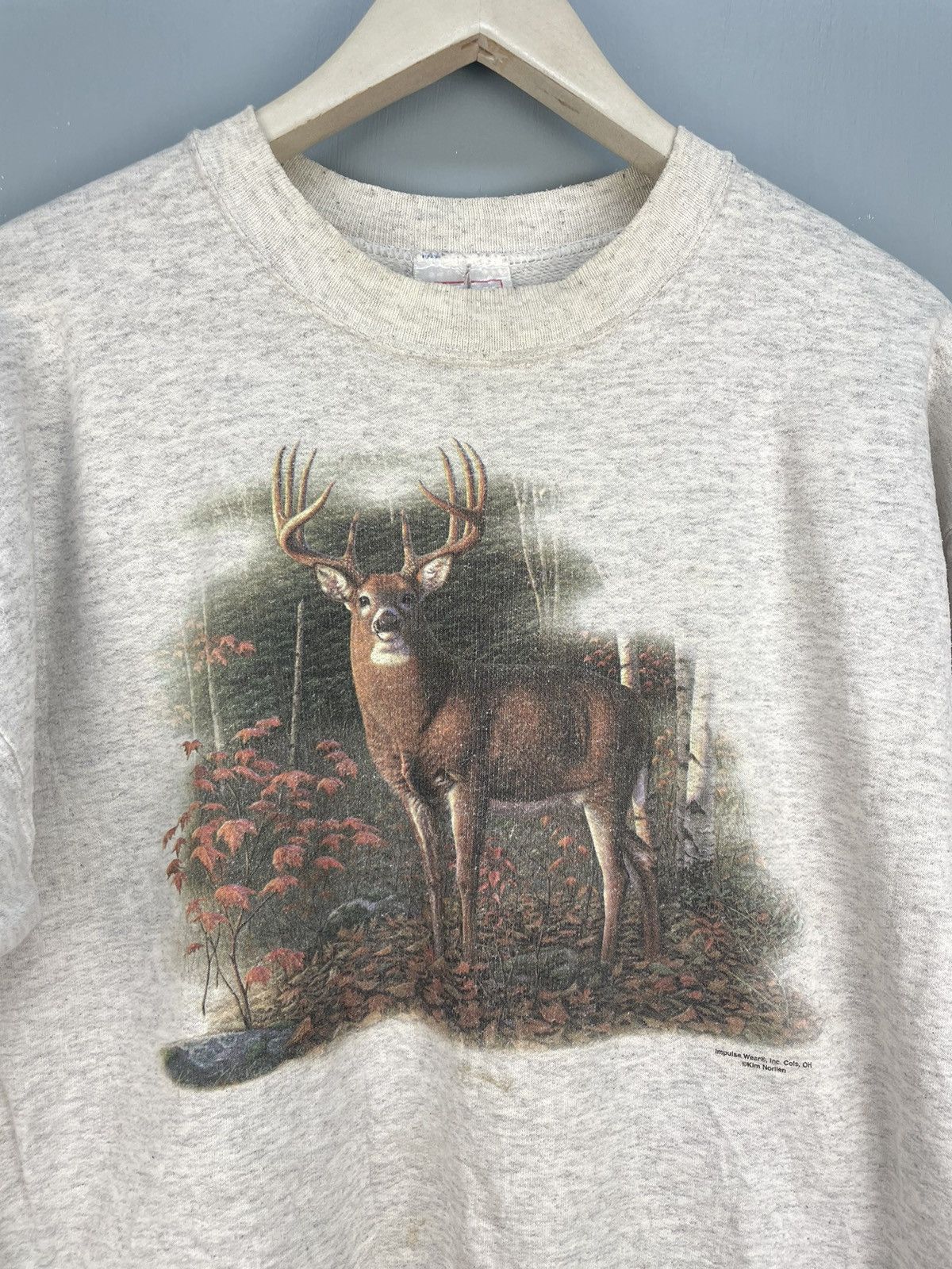 Habitat Vintage 90s Habitat Deer photo sweatshirt Size US M / EU 48-50 / 2 - 3 Thumbnail