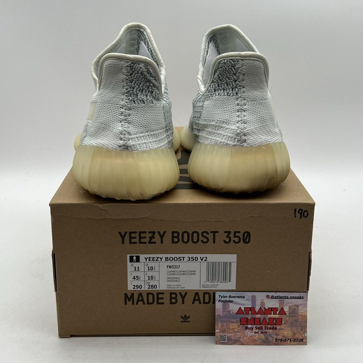 Adidas Yeezy boost 350 cloud white reflective Size US 11 / EU 44 - 3 Thumbnail