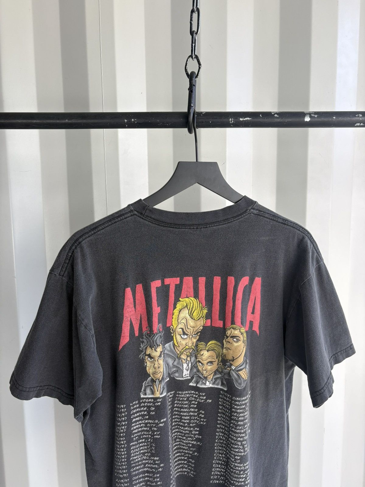 Band Tees Vintage Metallica Shirt Thrashed Faded Distressed GRUNGE Size US L / EU 52-54 / 3 - 3 Thumbnail