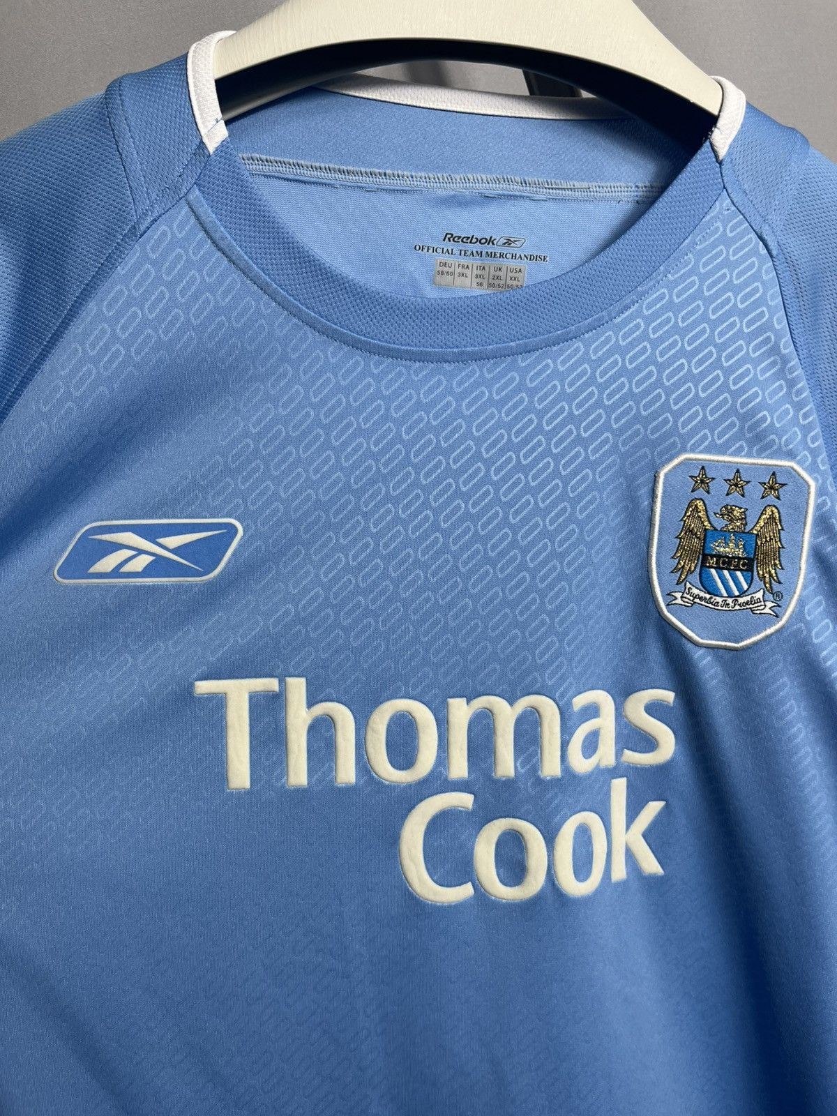 Reebok MANCHESTER CITY FC 2004 2006 HOME SHIRT REEBOK JERSEY SOCCER Size US XXL / EU 58 / 5 - 3 Thumbnail