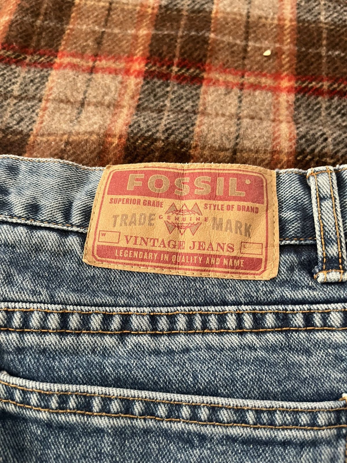 Fossil × Vintage × Von Dutch Vintage Y2K 2000’s Studded flare Fossil denim pants Size 31" - 10 Thumbnail
