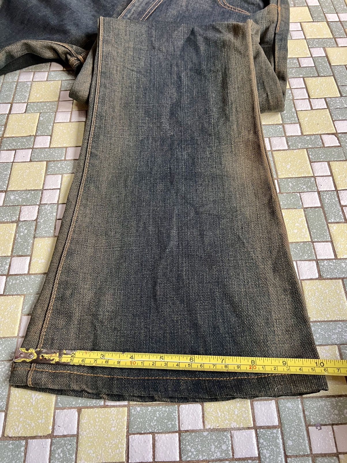 Japanese Brand × Wrangler Wrangler Western Style Faded Blue Flared Jeans Size US 28 / EU 44 - 14 Thumbnail