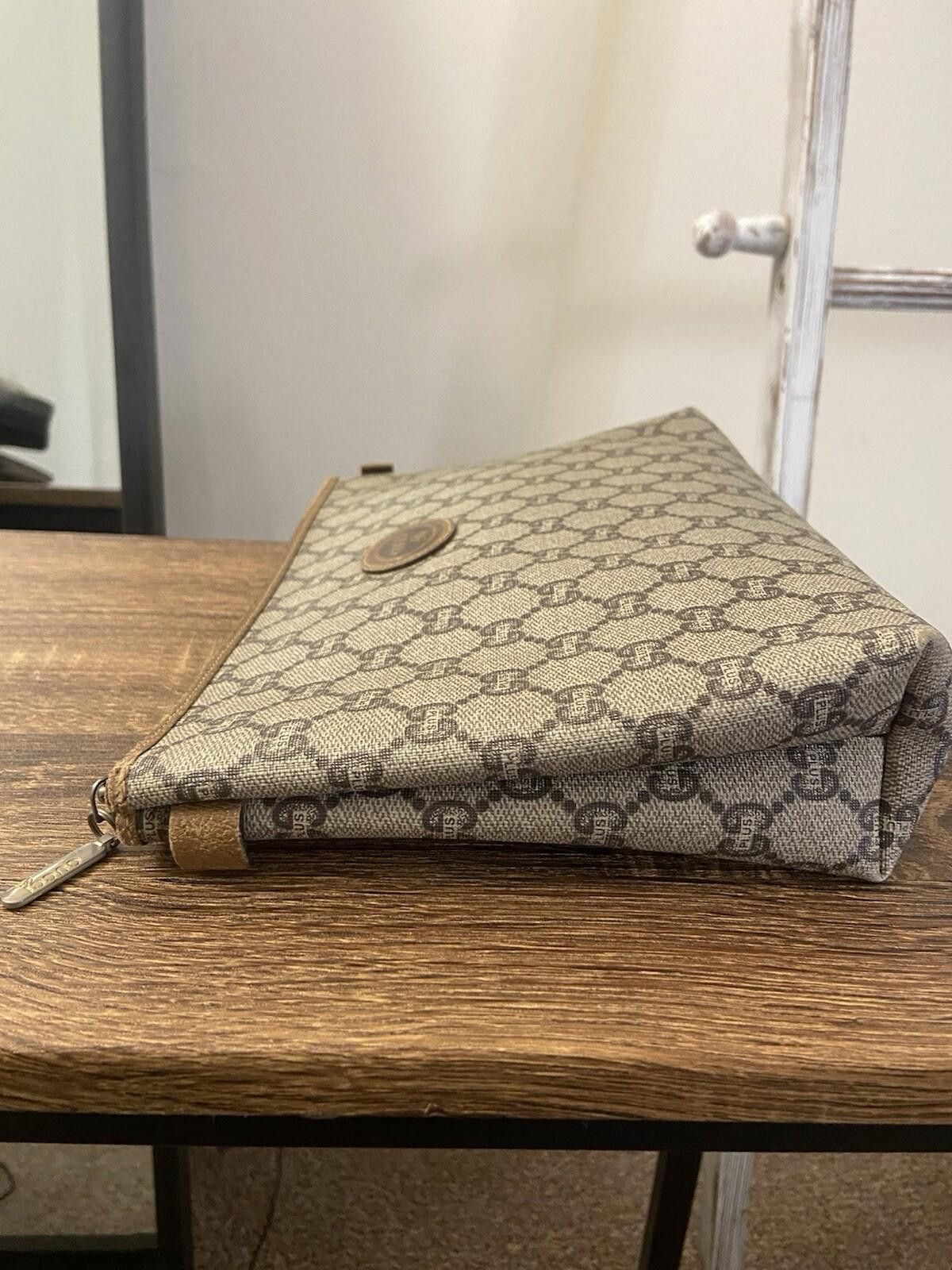 Gucci Gucci Plus Supreme logo pvc leather clutch pouch second bag Size ONE SIZE - 6 Thumbnail