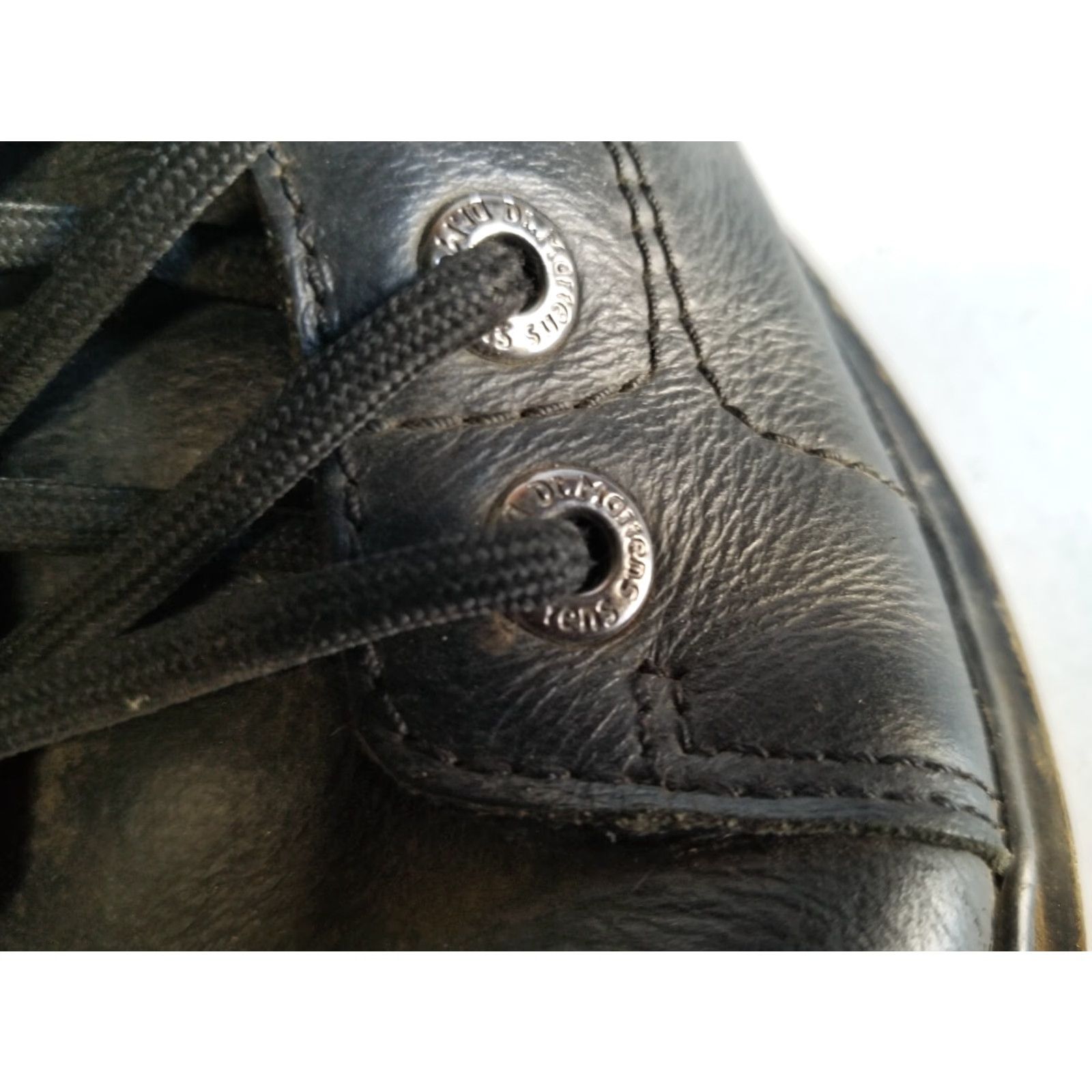 Dr. Martens Dr. Martens Faora Womens Boot Chukka Round Toe Leather Lace Up Ankle Black 90s Flats Platform 1 in Rubber Sole Leather Lining Size 7 UK 5 EU 38 Womens Size US 7 / IT 37 - 7 Thumbnail
