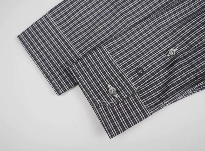 Gucci GUCCI Dark blue little plaid old money shirt Size US XXS / EU 40 - 5 Thumbnail