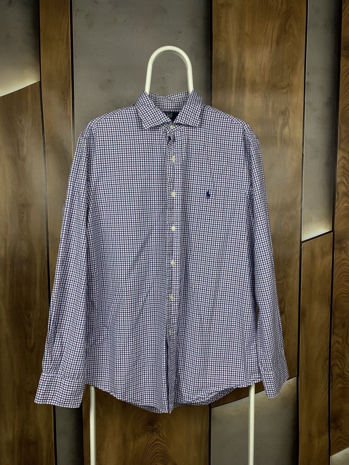 Polo Ralph Lauren 🎠Vintage 90s Shirt Button Up Stanton Custom Fit Flannel Tee🎠 Size US L / EU 52-54 / 3 - 1 Thumbnail