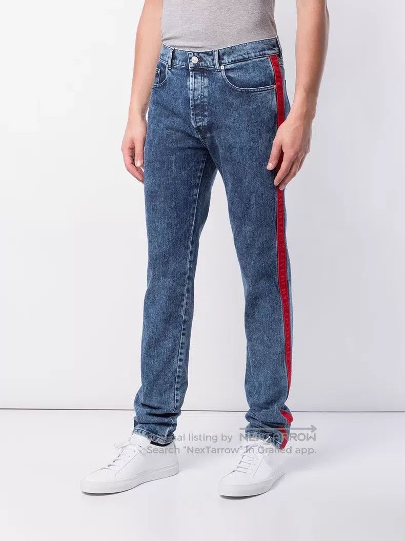 Givenchy Givenchy Denim pants side-stripe logo with stretch Size US 33 - 1 Thumbnail