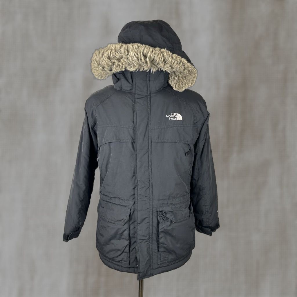 The North Face The North Face HyVent 550 Down Hooded Parka Mens Small Black Fur Trim Zip Pockets Coat Jacket Size US S / EU 44-46 / 1 - 1 Thumbnail