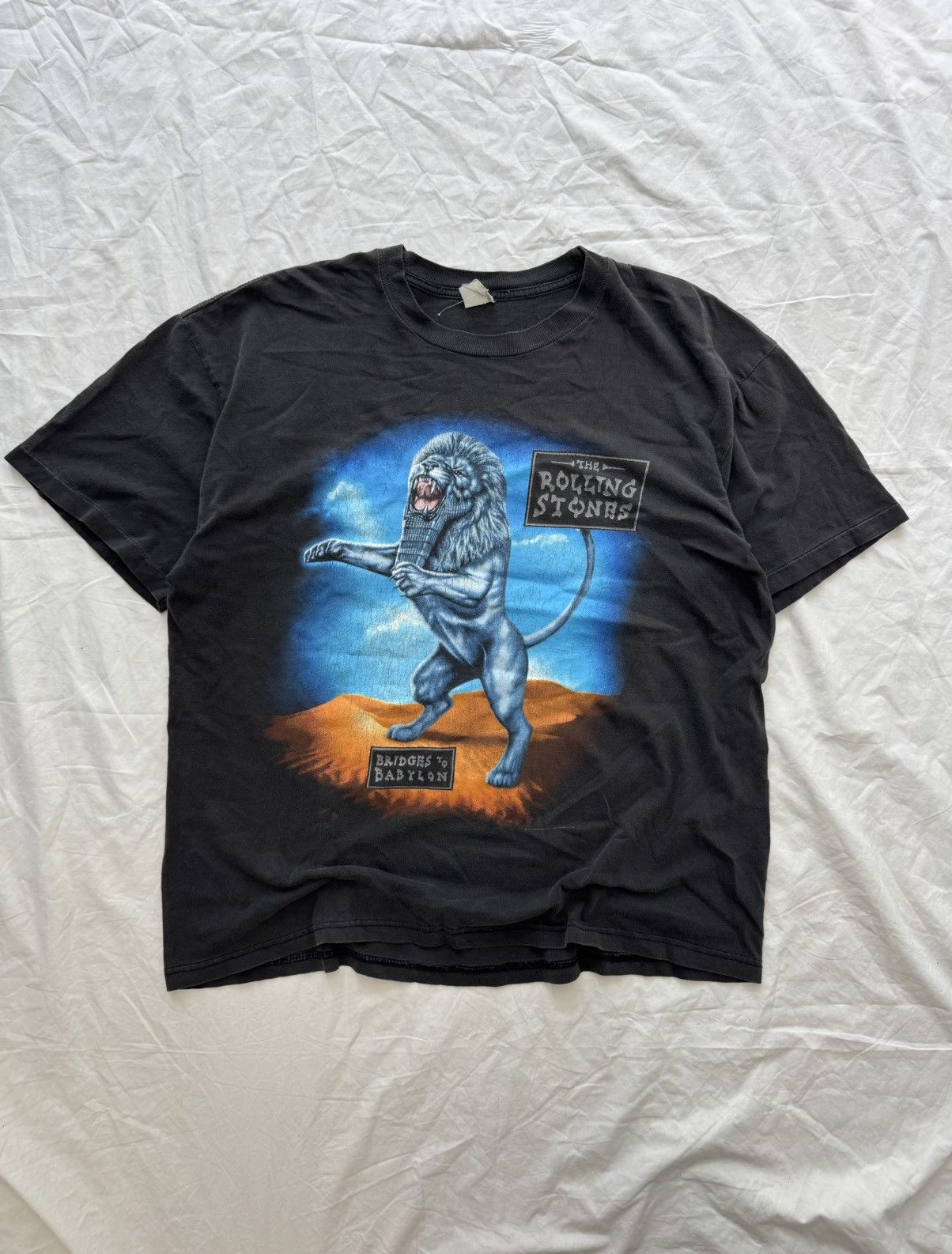 Band Tees Vintage 90s The Rolling Stones Bridges To Babylon Tour Tee Size US L / EU 52-54 / 3 - 3 Thumbnail