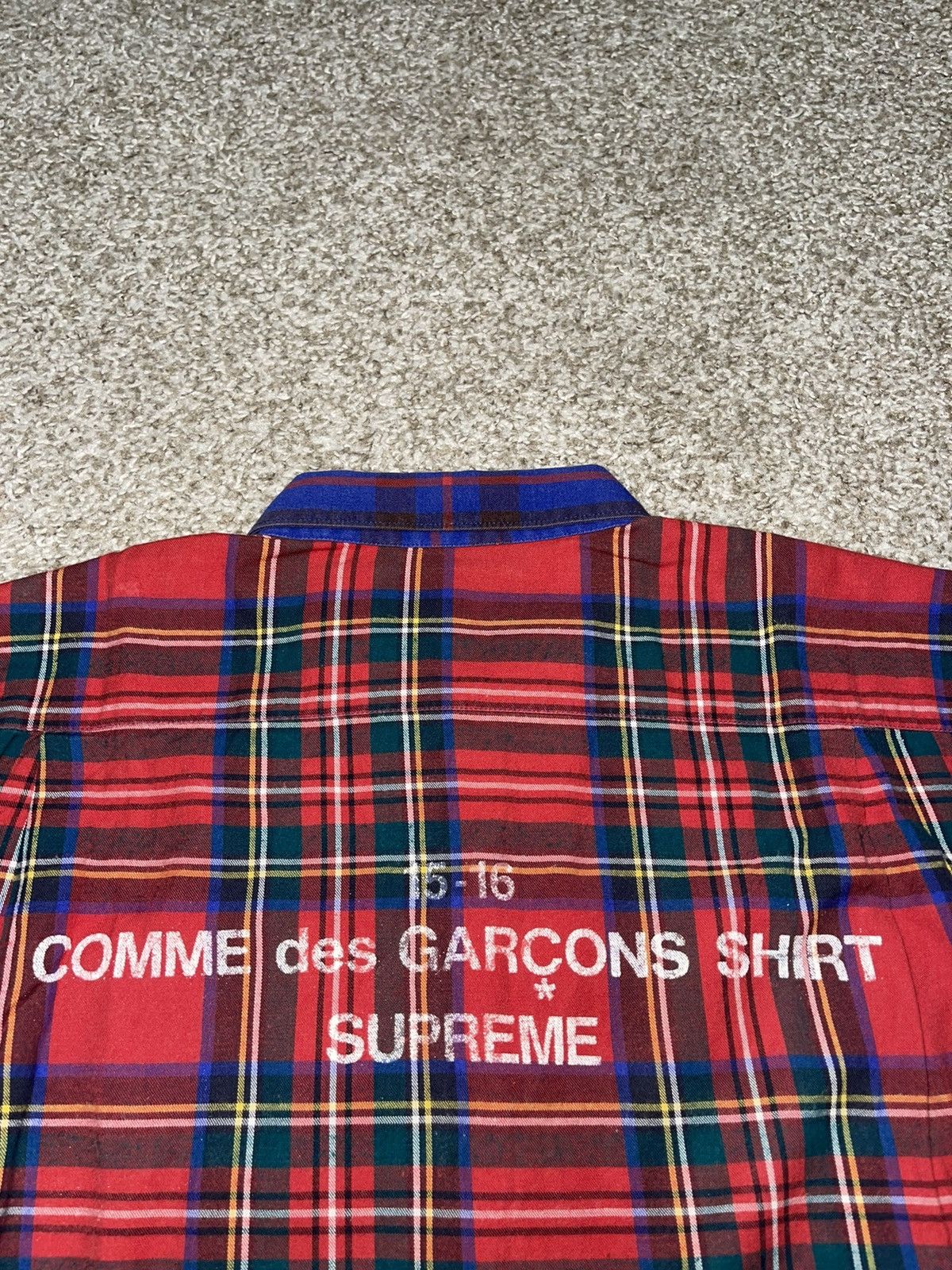 Comme des Garcons × Supreme Supreme CDG Plaid Flannel Button Up