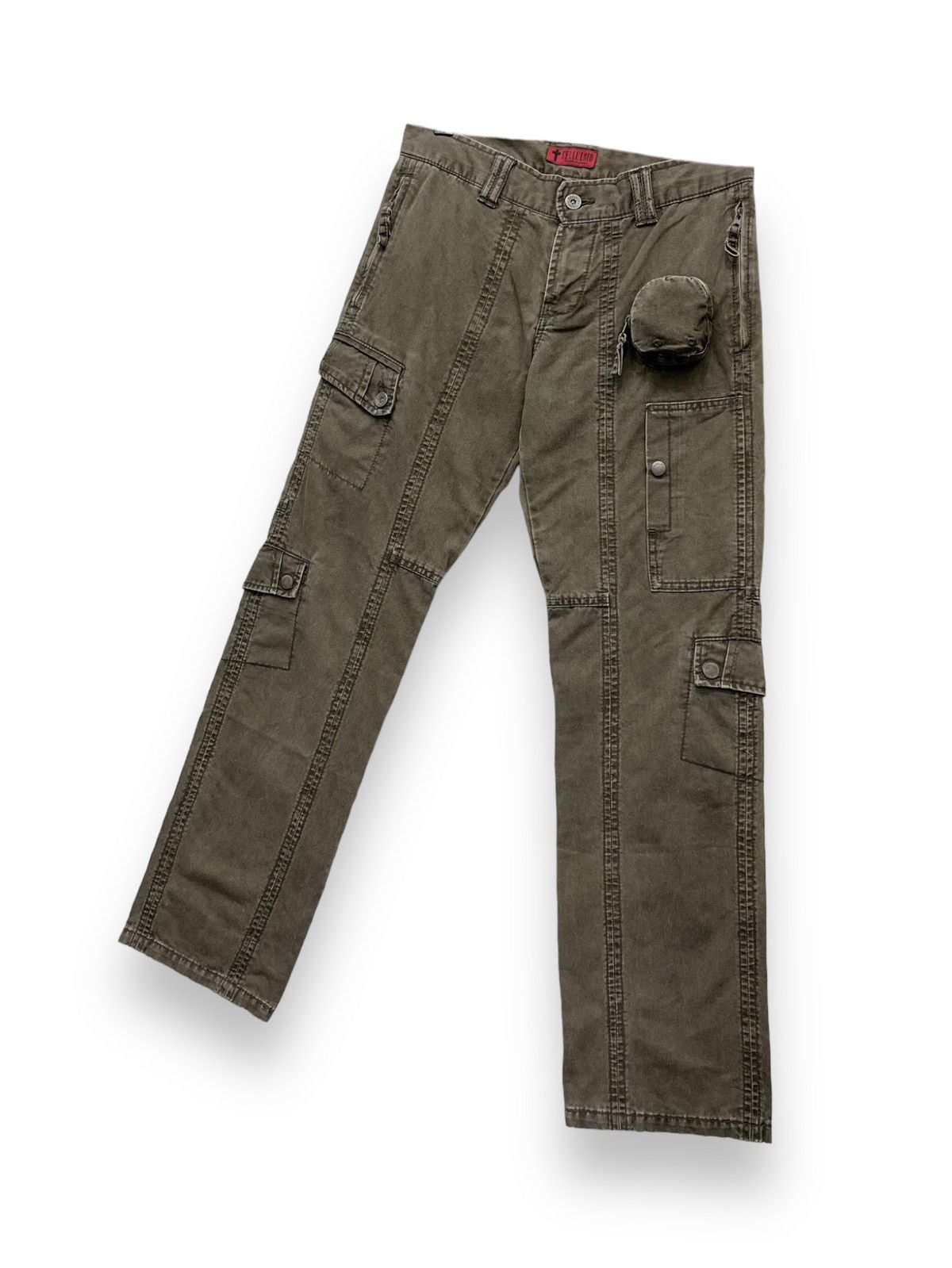 Designer 💥RARE🔥CELULLOID Designer Multipocket Tactical Cargo Pants Size US 29 - 5 Thumbnail
