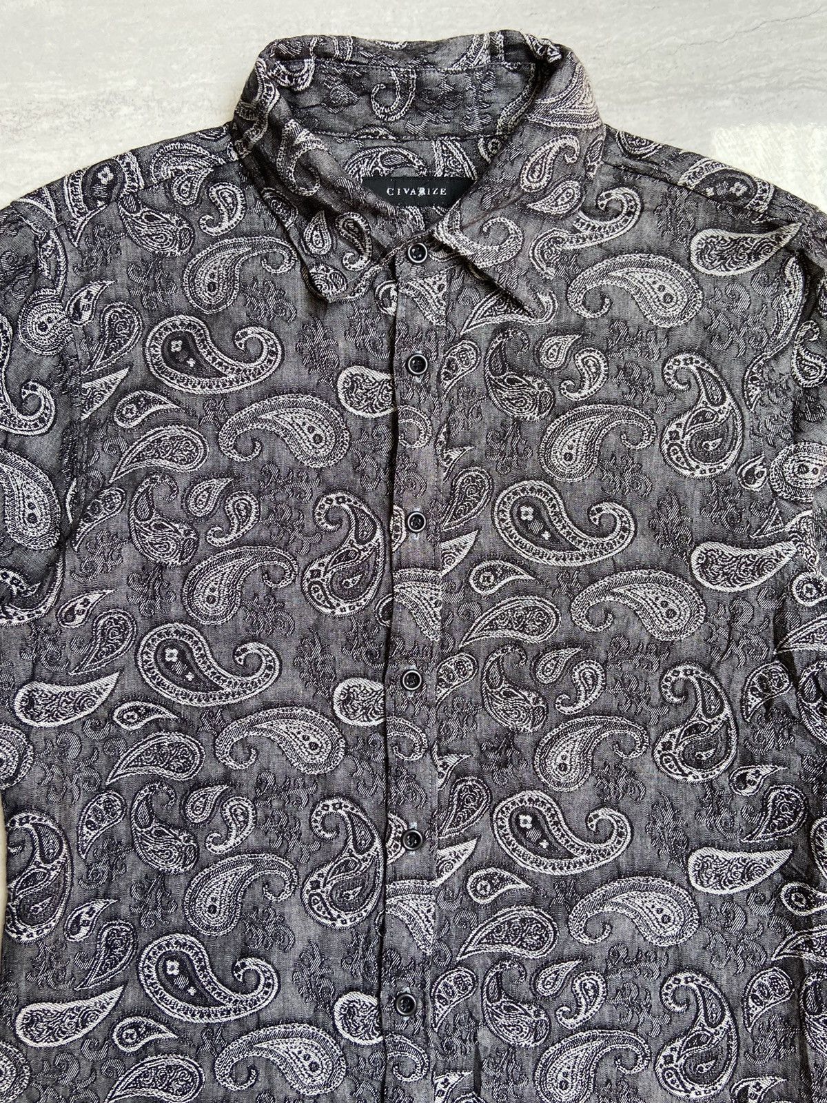 CIVARIZE CIVARIZE Patterned Grey Shirt Size US S / EU 44-46 / 1 - 8 Thumbnail