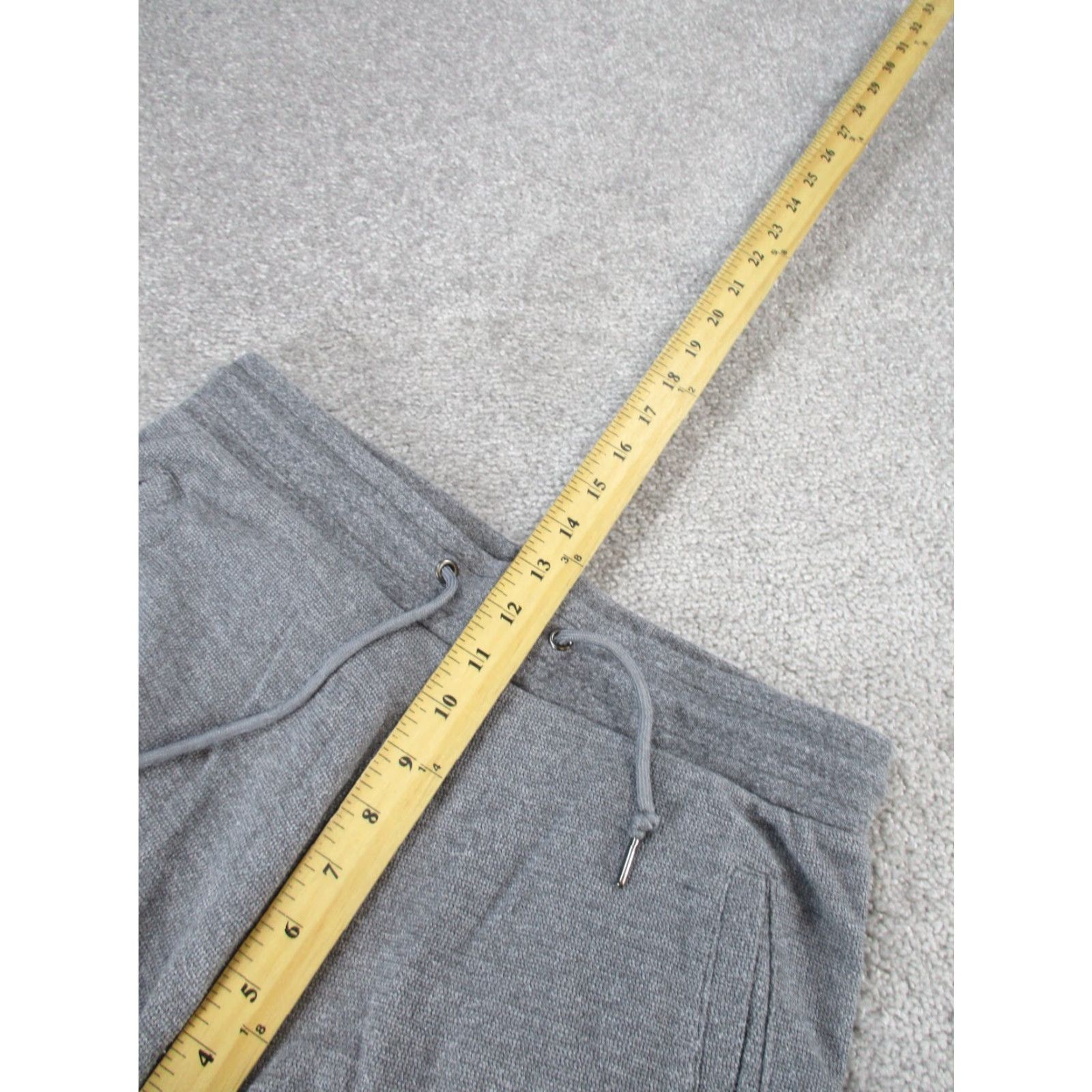 Zara Zara Joggers Womens Medium Gray Woven Drawstring Pants Knit Tapered Front Flat Closure Drawstring Womens M Gray Jogger Size 32" / US 10 / IT 46 - 6 Thumbnail