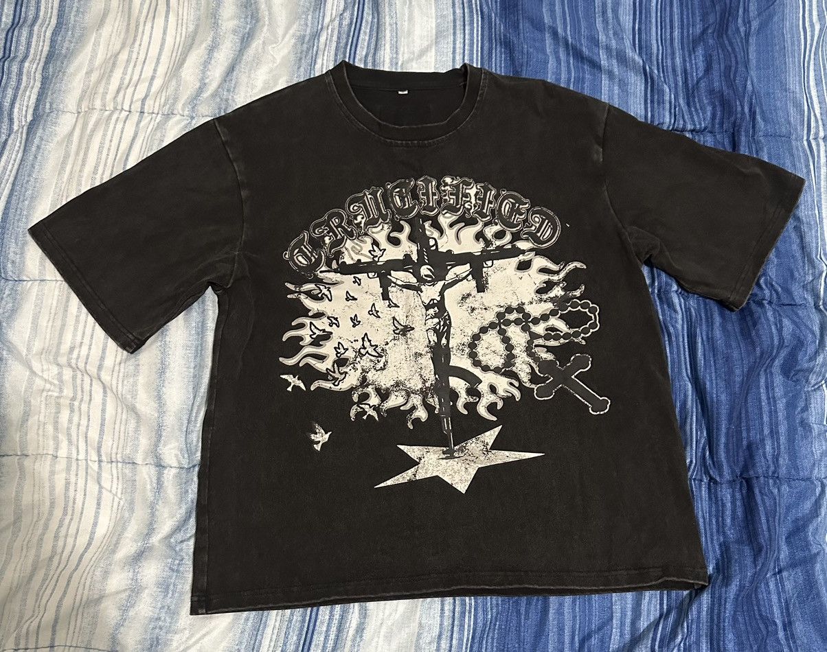 Other Crucified Studios Smoke Black Sunray oversized box fit shirt Size US S / EU 44-46 / 1 - 1 Thumbnail