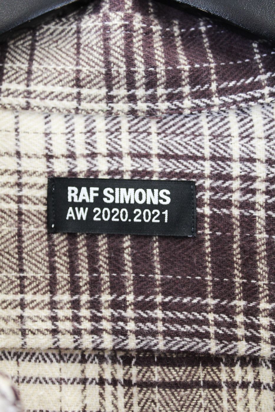 Raf Simons Flannel Shirt “The Others” SS20/20AW Cream Burgundy Check Size US M / EU 48-50 / 2 - 8 Thumbnail
