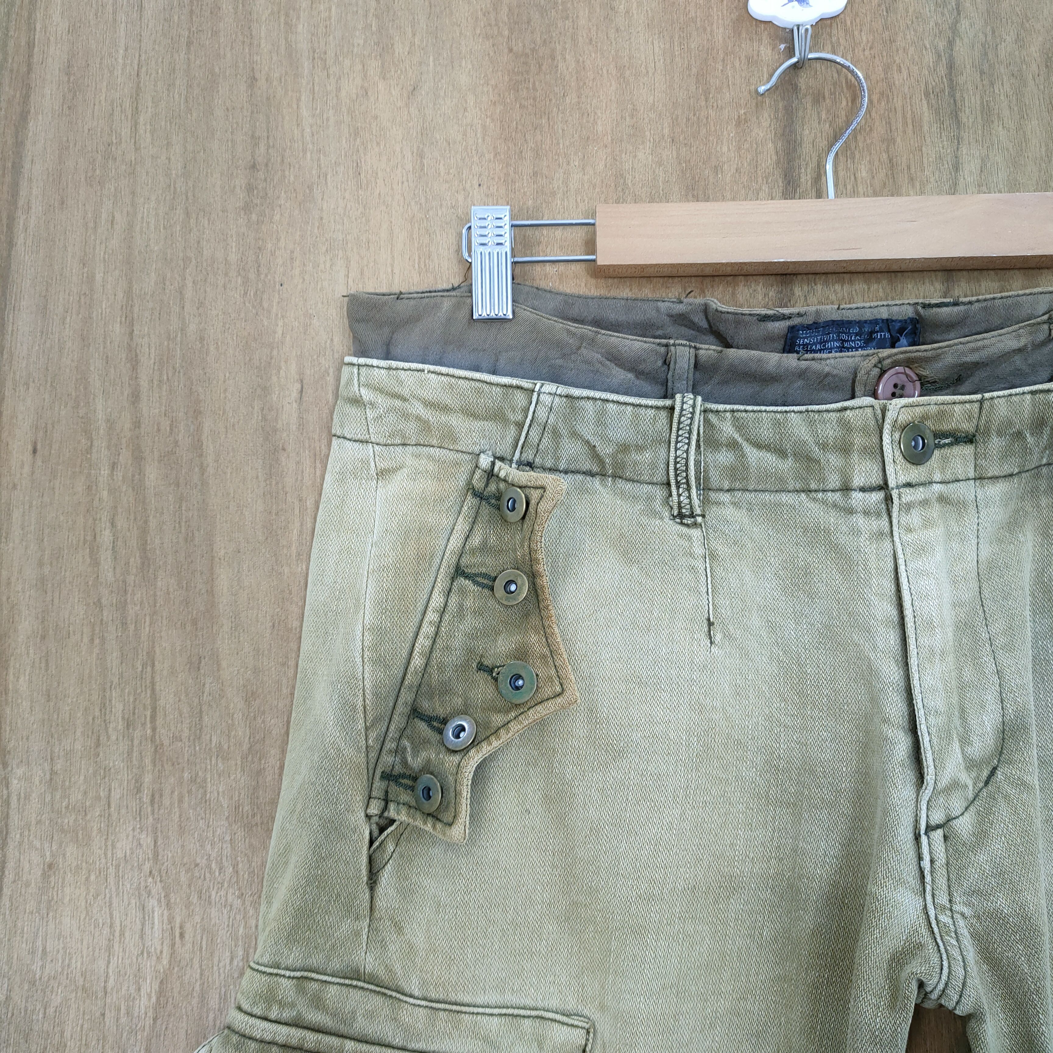 Japanese Brand × Vintage SICK💥 VINTAGE DOUBLE WAIST BONDAGE CARGO PANTS Size US 32 / EU 48 - 4 Thumbnail