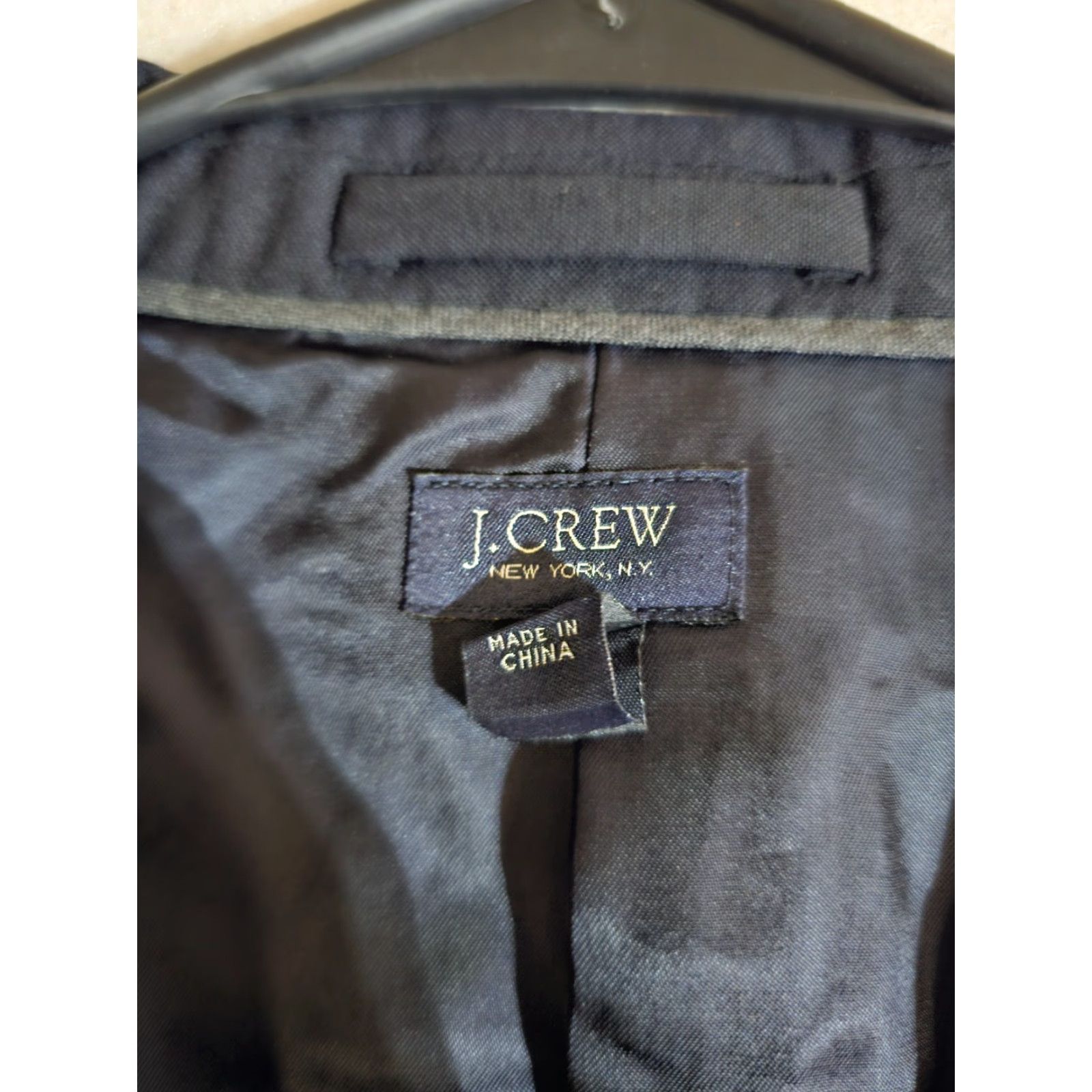 J.Crew J. Crew Classic Ludlow Blazer Super 120s By Loro Piana Suit Jacket Mens 38R Gray Two-Button Jacket Blazer Vintage? No 38 Regular Navy? Wait. Size 38R - 6 Thumbnail