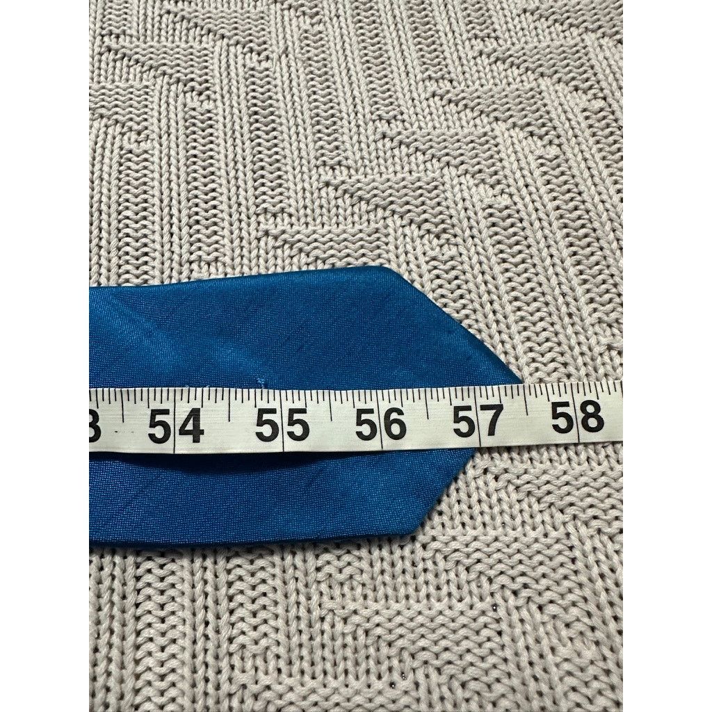 Yves Saint Laurent Vintage YSL peacock blue silk tie Size ONE SIZE - 4 Thumbnail
