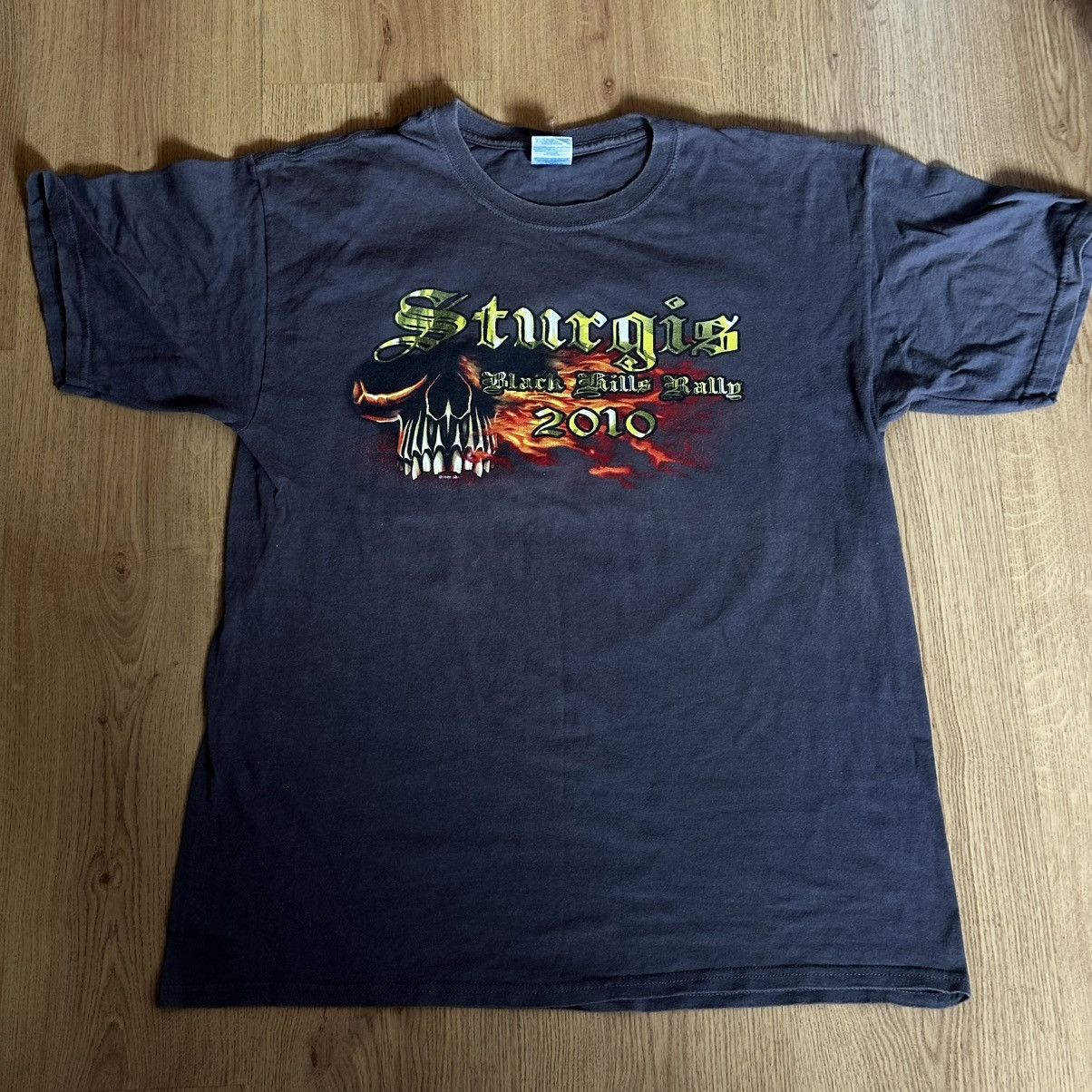 Band Tees Sturgis Black Hill Rally Shirt 2009-2010 Size US L / EU 52-54 / 3 - 1 Thumbnail