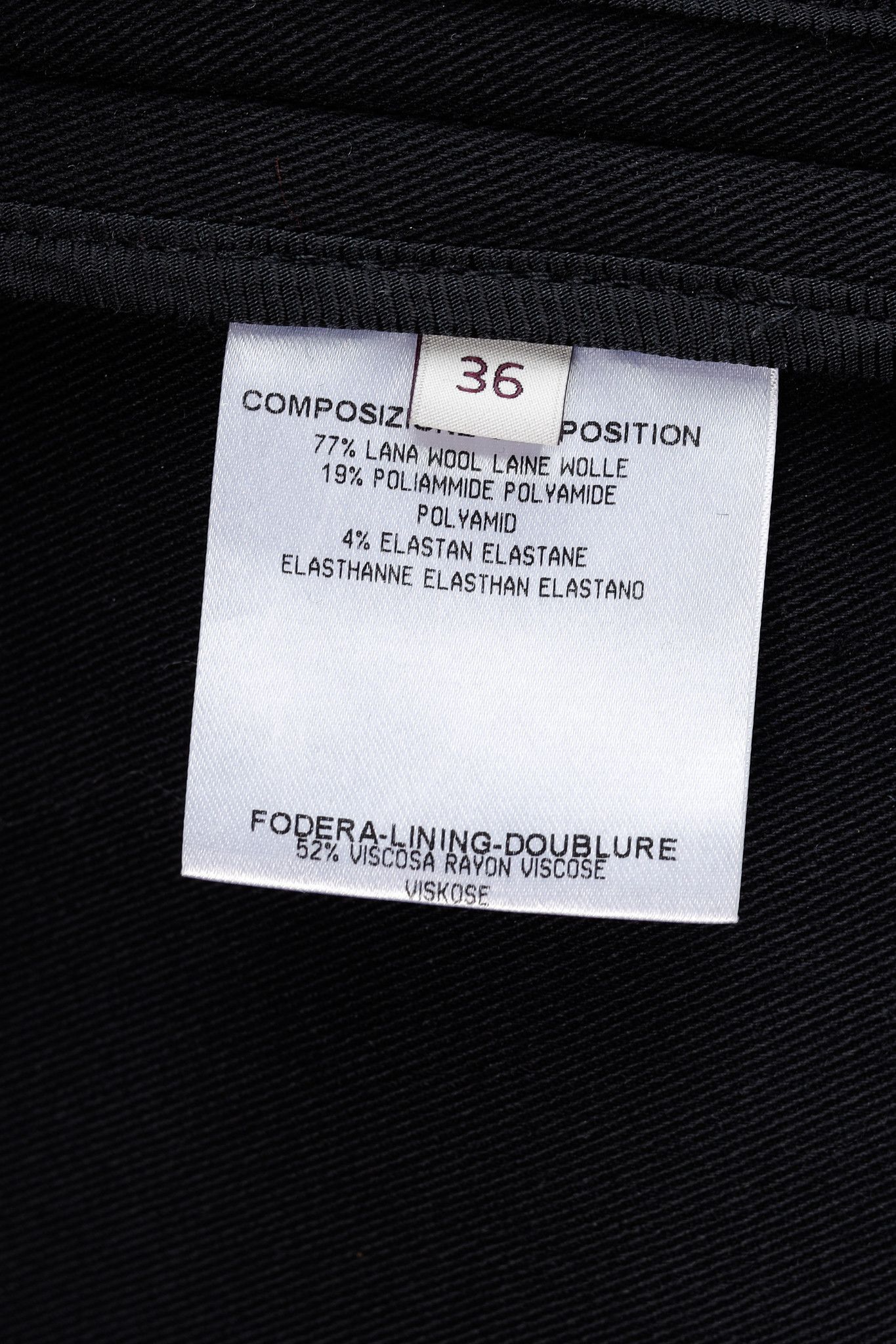 Stella McCartney Stella McCartney Black Wool-Gabardine Coat Size S / US 4 / IT 40 - 9 Thumbnail