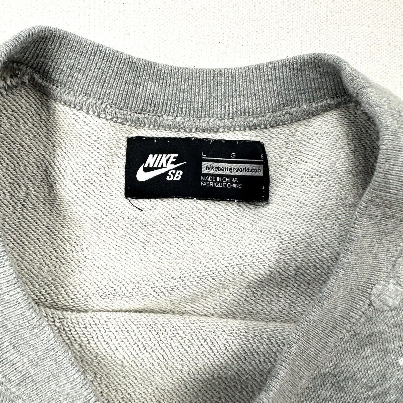 Nike Nike SB Sweatshirt Womens Large Pullover Everett Polka Dot Grunge Skater Gray Size L / US 10 / IT 46 - 7 Thumbnail