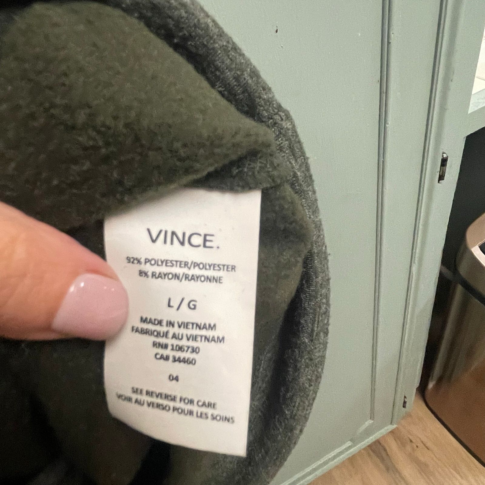 Vince Vince Mens Full Zip Hooded Jacket Size Large Sweatshirt Size US L / EU 52-54 / 3 - 3 Thumbnail