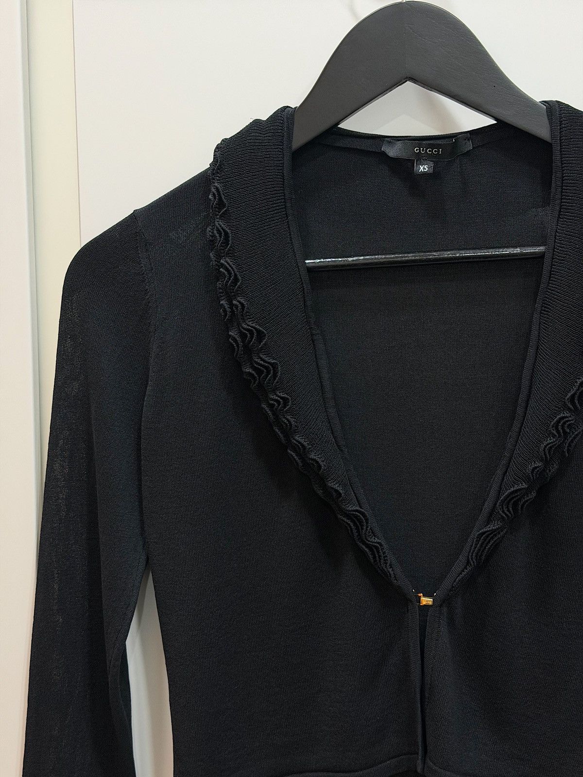 Gucci GUCCI by Tom Ford FW2000 Sheer Silk Hook Cropped Cardigan XS Size XS / US 0-2 / IT 36-38 - 6 Thumbnail