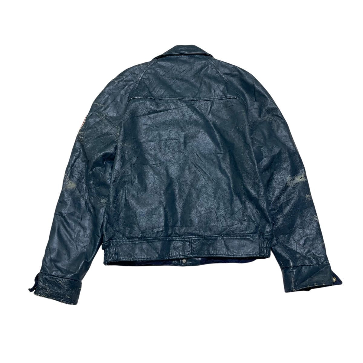 Avirex 🔥 vintage 80s Comber Oasa Softball leather varsity Jacket Size US L / EU 52-54 / 3 - 3 Thumbnail