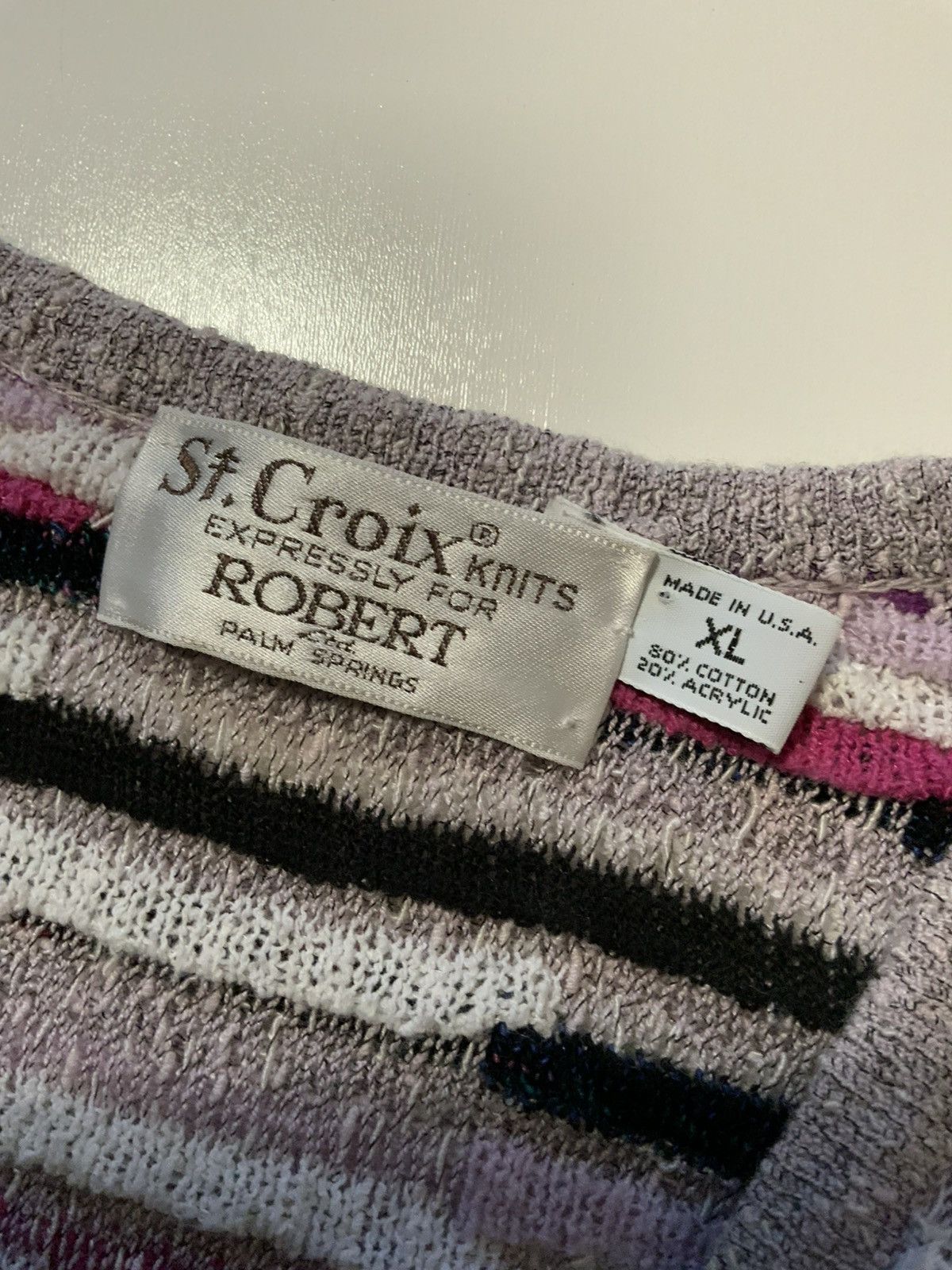 Vintage Vintage St. Croix Knits Palm Springs Biggie Smalls Sweater Size US XL / EU 56 / 4 - 6 Thumbnail