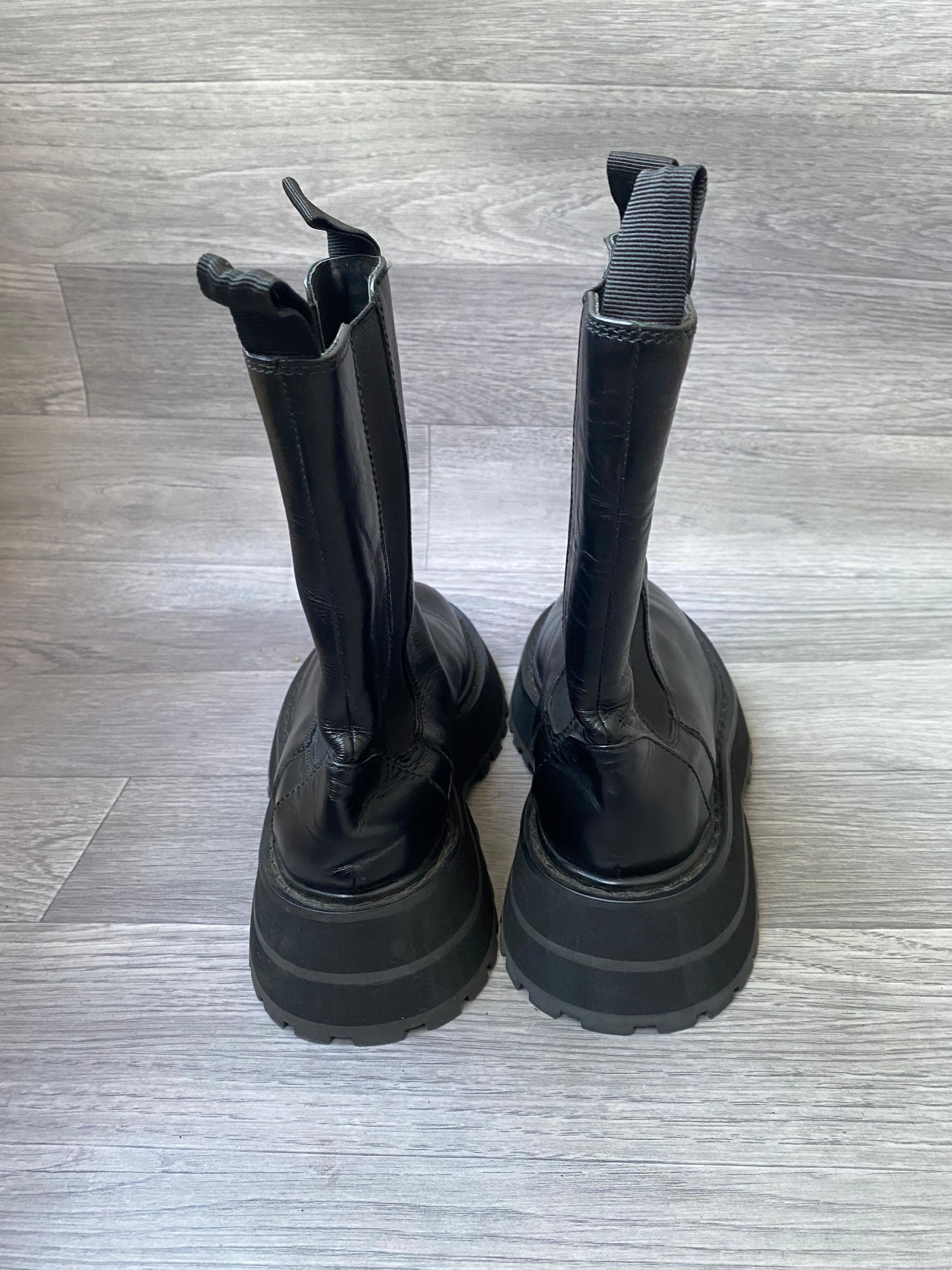 Marsell Marsell Zuccone Chelsea Black Leather Boots Sz 36 Size US 8 / IT 38 - 3 Thumbnail