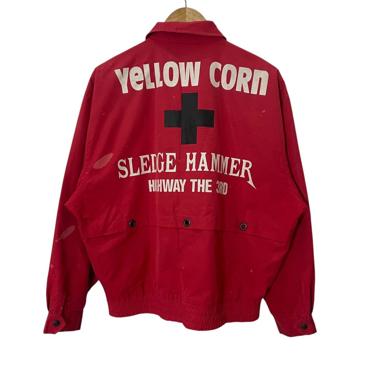 YELLOW CORN Vintage Yellow Corn Racing Big Logo Jacket Size US XL / EU 56 / 4 - 1 Thumbnail