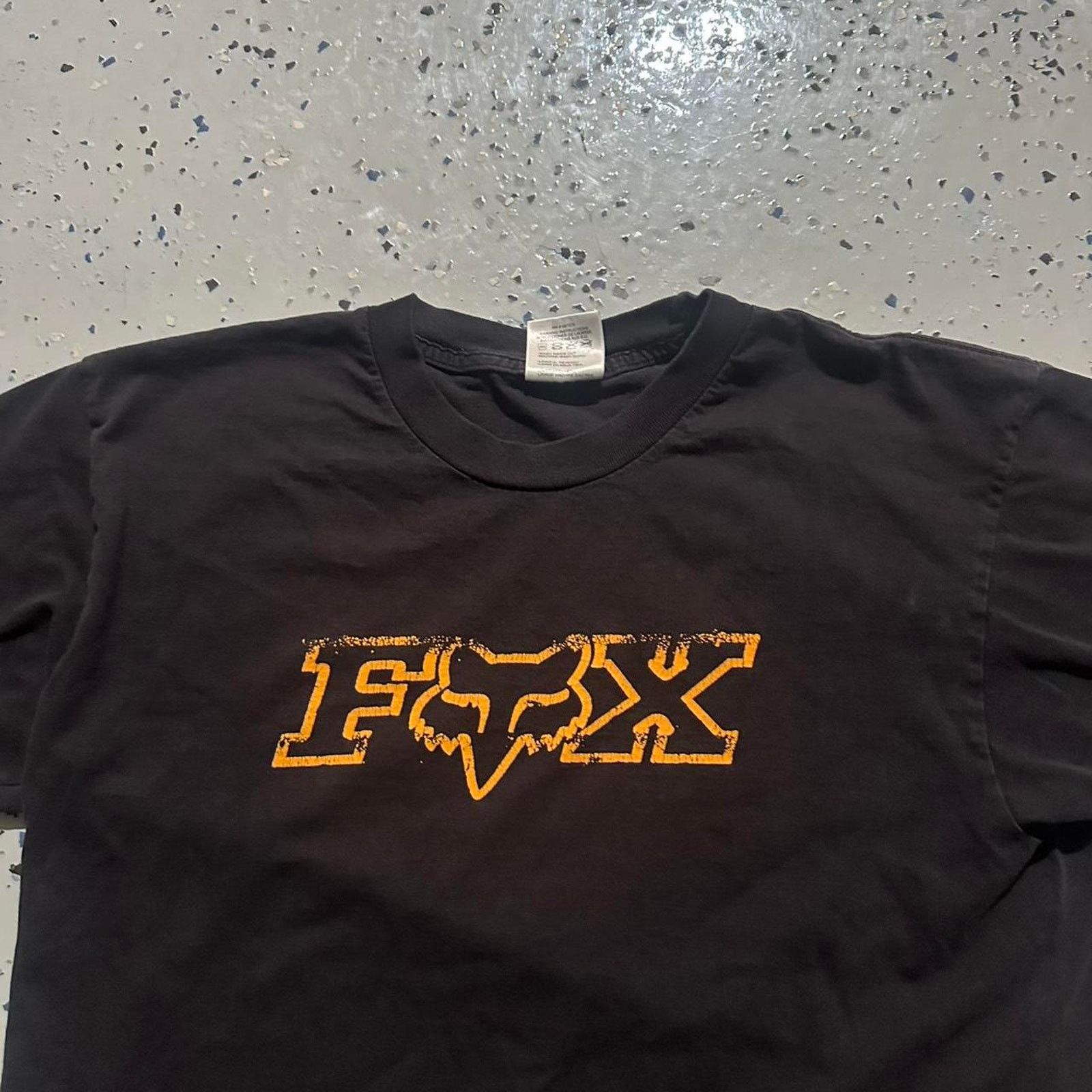Fox Racing Vintage 00s Fox Racing Black and Orange Tee Size US L / EU 52-54 / 3 - 2 Thumbnail