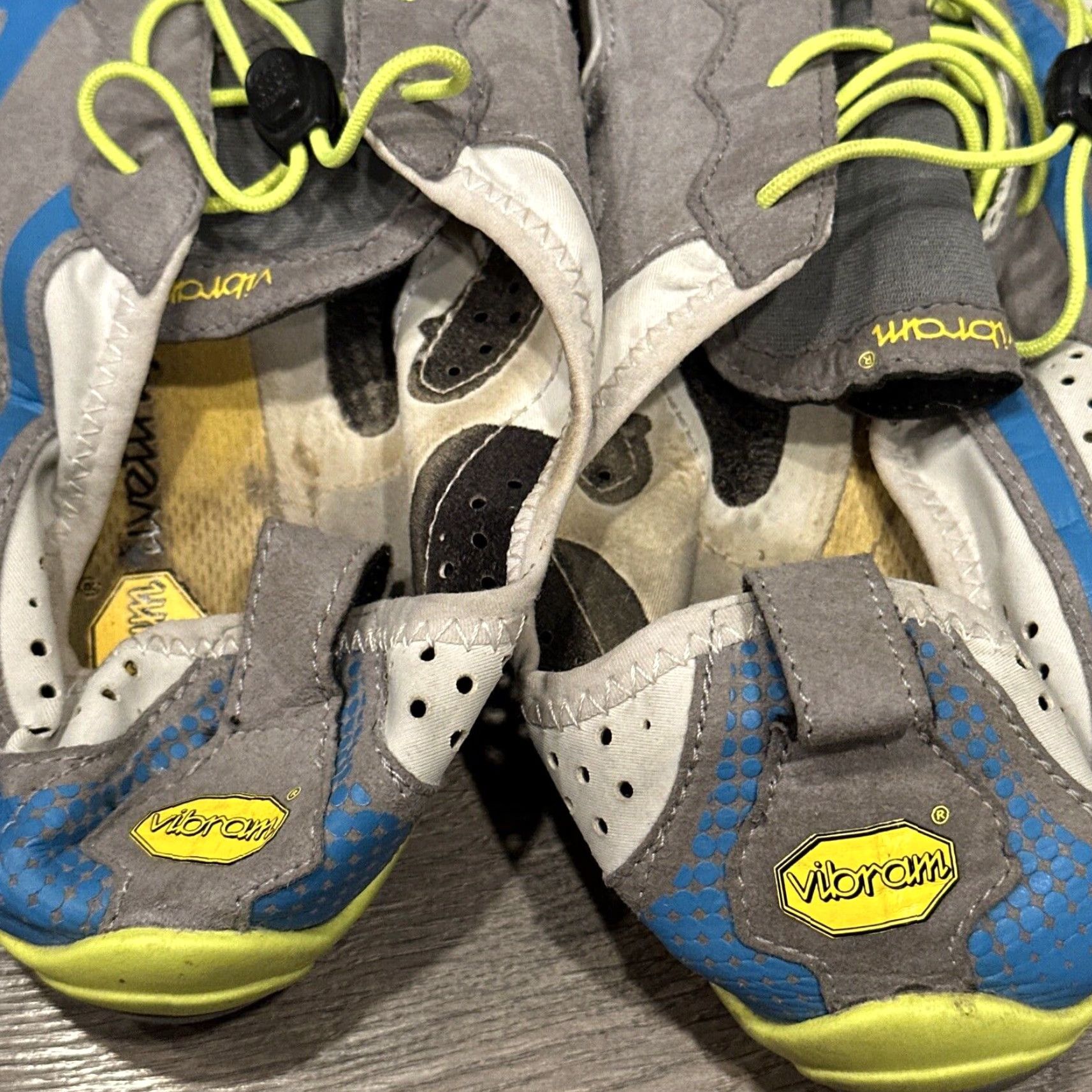 Vibram Vibram FiveFingers V-Run Barefoot Trainers Oyster Blue Beige Mens Trainers 13-14 US 11 UK 47 EU 17M7003 Sneaker Vibram FiveFingers Style Size US 11 / EU 44 - 2 Thumbnail