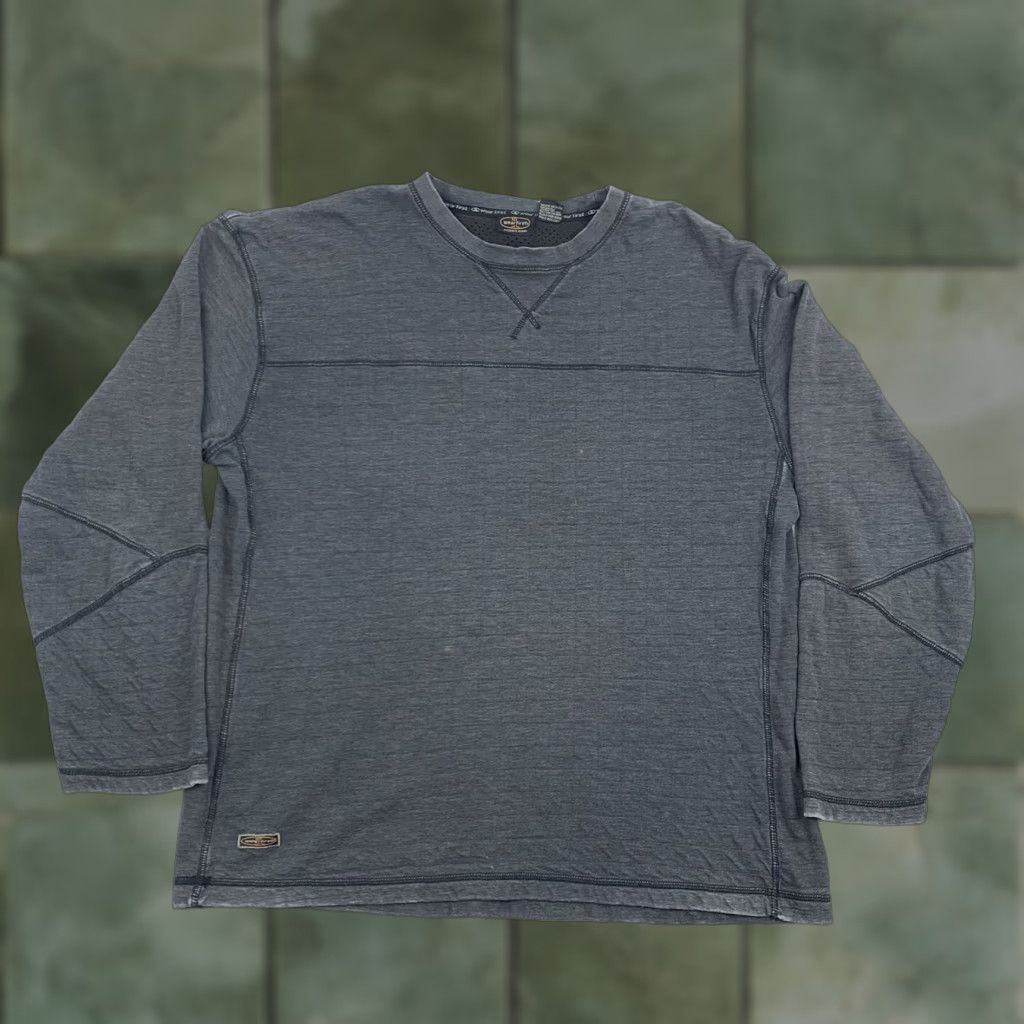 Vintage VINTAGE Wear First Long Sleeve Shirt Adult XL Gray Grunge 90s Y2K Streetwear Mens Shirt Size US XL / EU 56 / 4 - 1 Thumbnail
