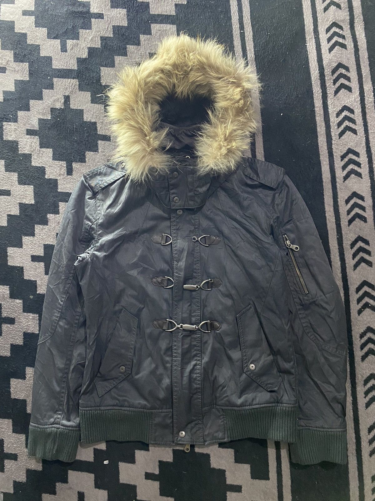 14th Addiction 2000s nicole club for men faux fur bono jacket Size US M / EU 48-50 / 2 - 1 Thumbnail