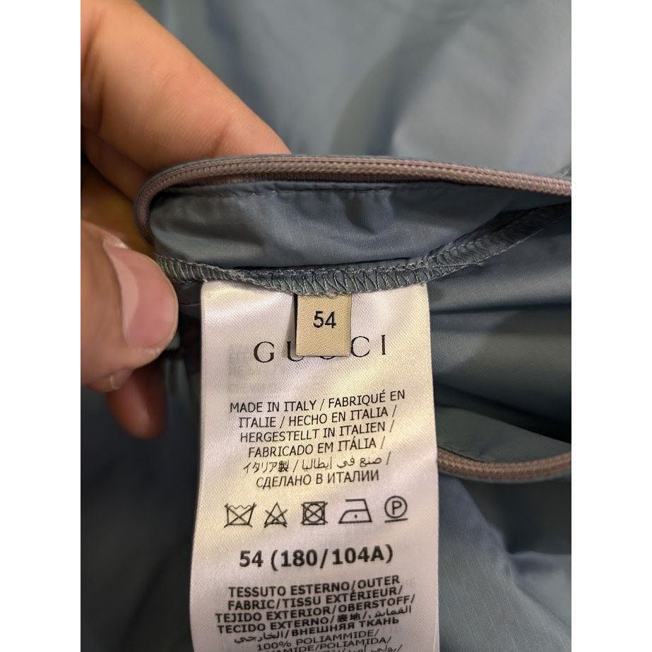 Gucci o1rshd1 Micro Nylon Ripstop Down Blouson Jacket in Blueish Size US L / EU 52-54 / 3 - 15 Thumbnail