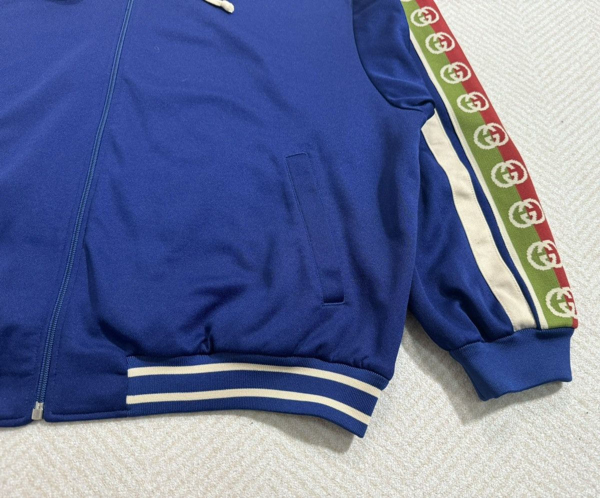 Gucci Gucci Logo Tape Hooded Cotton Blend Bomber Size US L / EU 52-54 / 3 - 4 Thumbnail