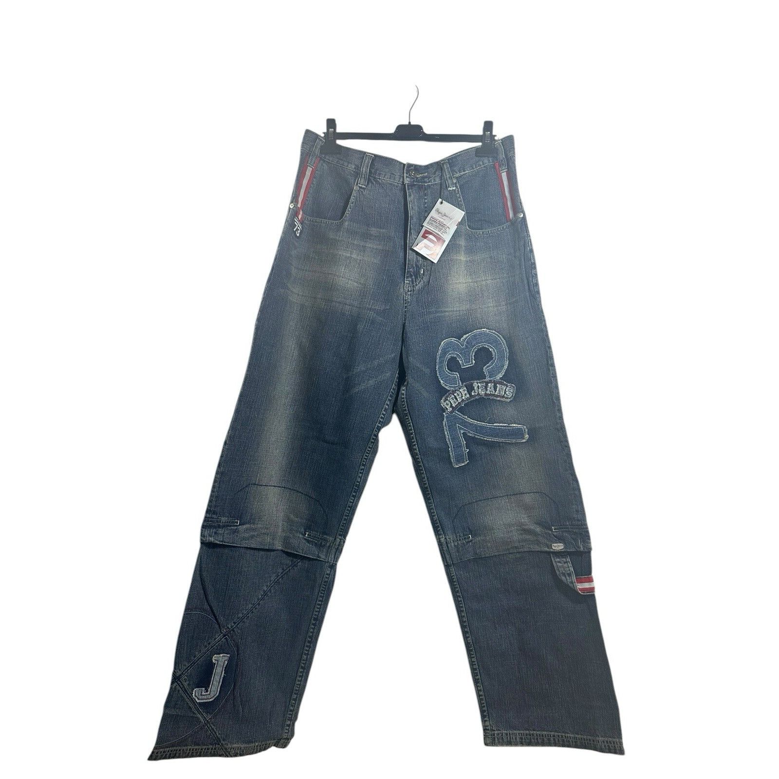 Pepe Jeans Vintage Pepe London Baggy Denim Jeans Blue Hip Hop 90’s 2000 Size US 38 / EU 54 - 1 Thumbnail
