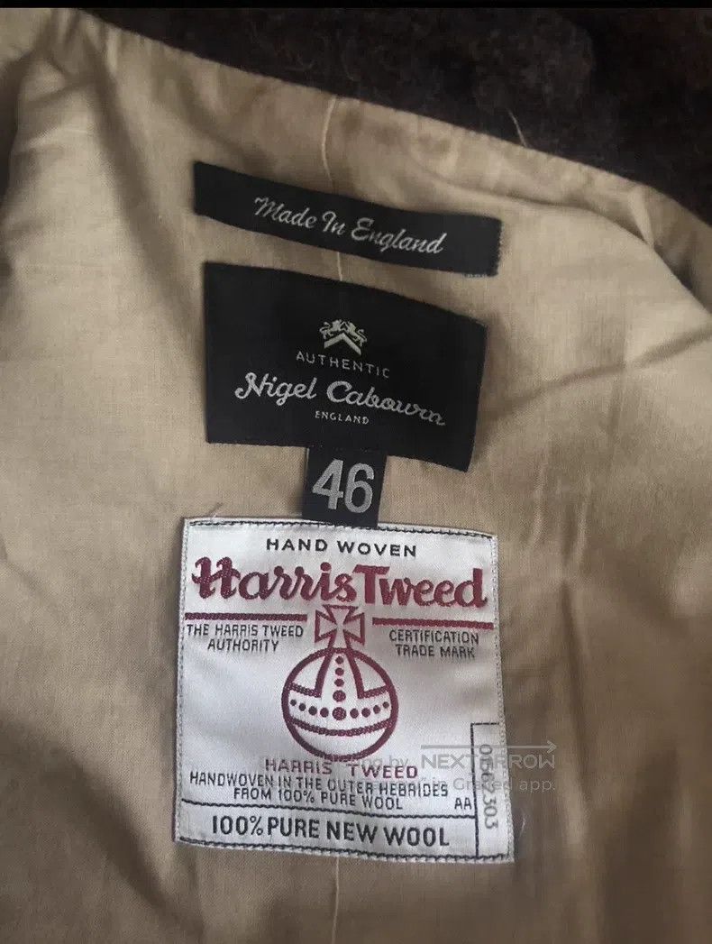 Nigel Cabourn Nigel Cabourn Herringbone Waistcoat, Dark Brown Size US S / EU 44-46 / 1 - 8 Thumbnail