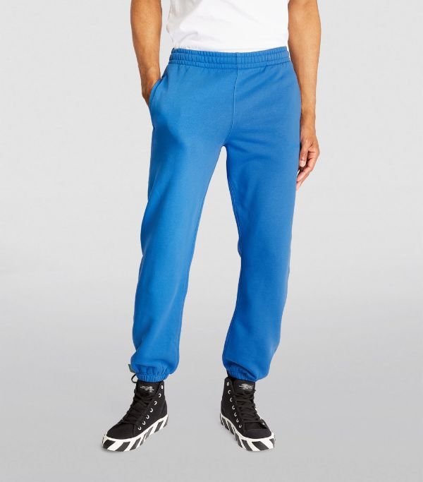 Off-White Blue Logo Rubber Diagonals Sweatpants Size US 34 / EU 50 - 2 Thumbnail
