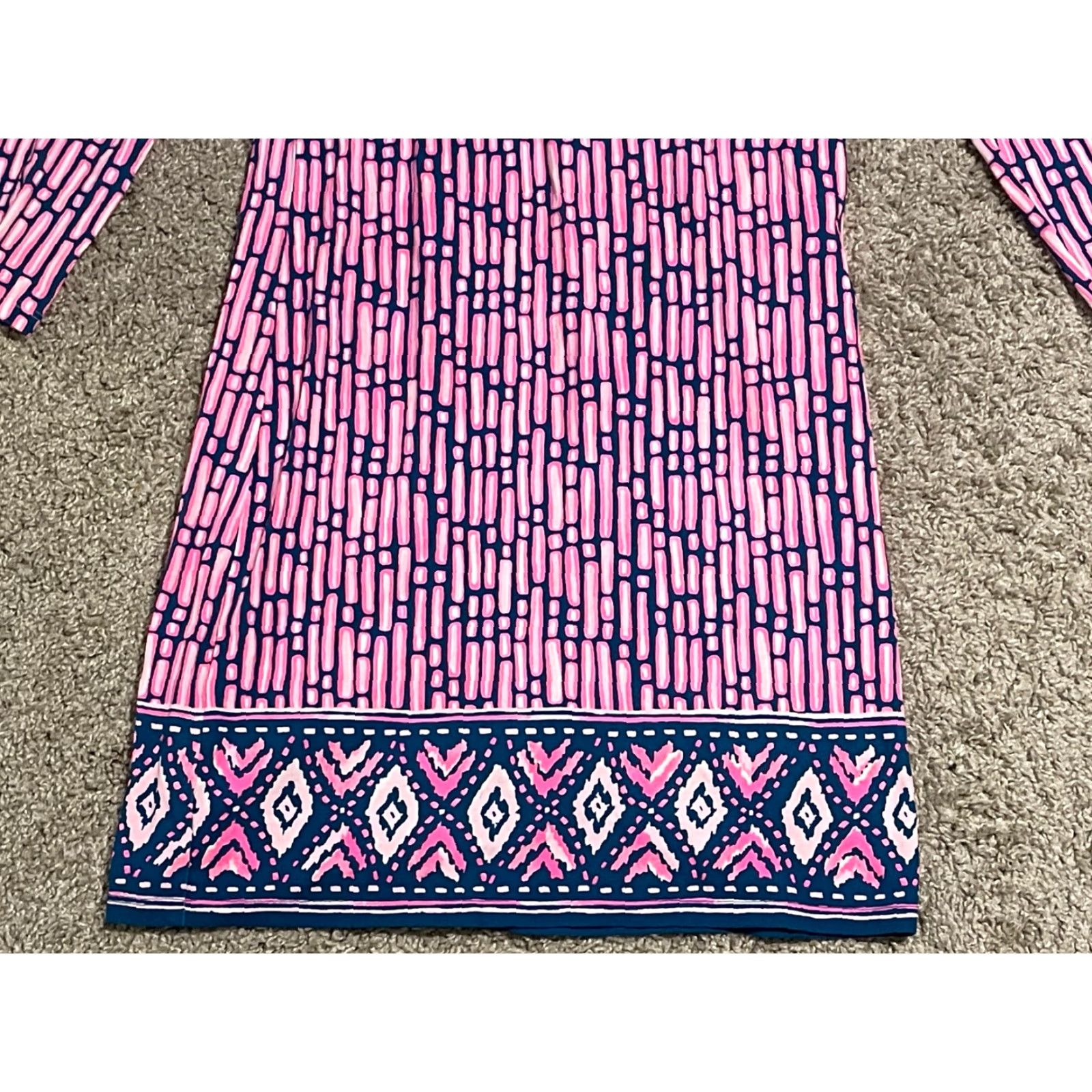 Lilly Pulitzer VINTAGE Lilly Pulitzer Beacon Dress “Slathouse Stripe Engineer” XS/ S? Size S / US 4 / IT 40 - 2 Thumbnail