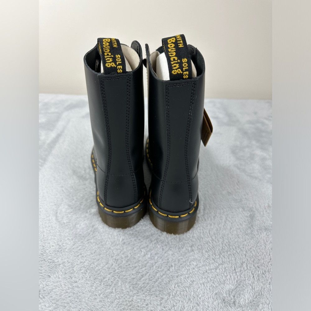 Dr. Martens Dr Martens NWT 1490 Smooth Black Leather Mid Calf Boots 3 U Size US 5 / IT 35 - 8 Thumbnail
