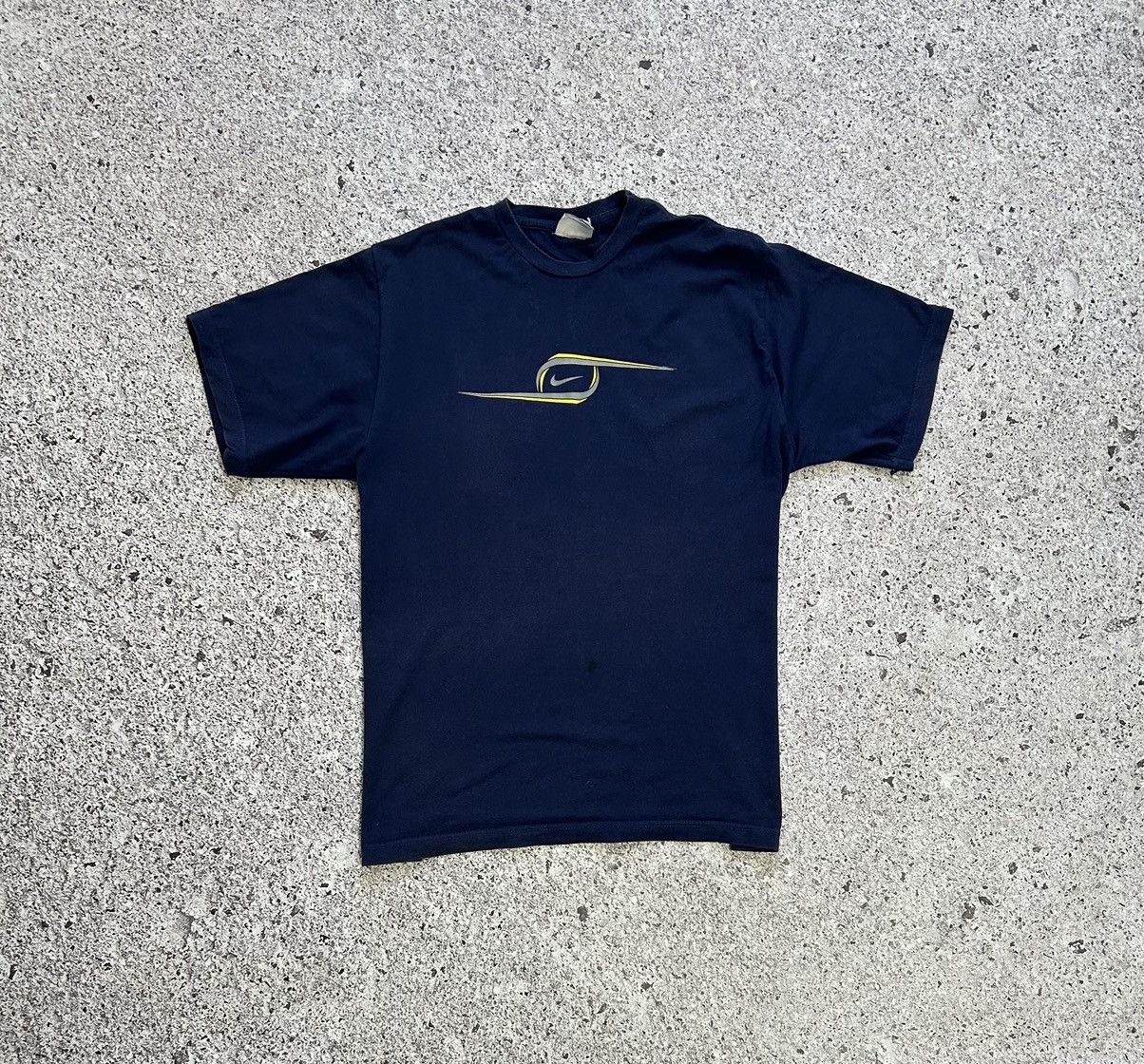 Nike × Vintage 🇺🇸 Vintage 90s Nike Swoosh T-shirt Made In USA Y2K Hype Size US L / EU 52-54 / 3 - 2 Thumbnail