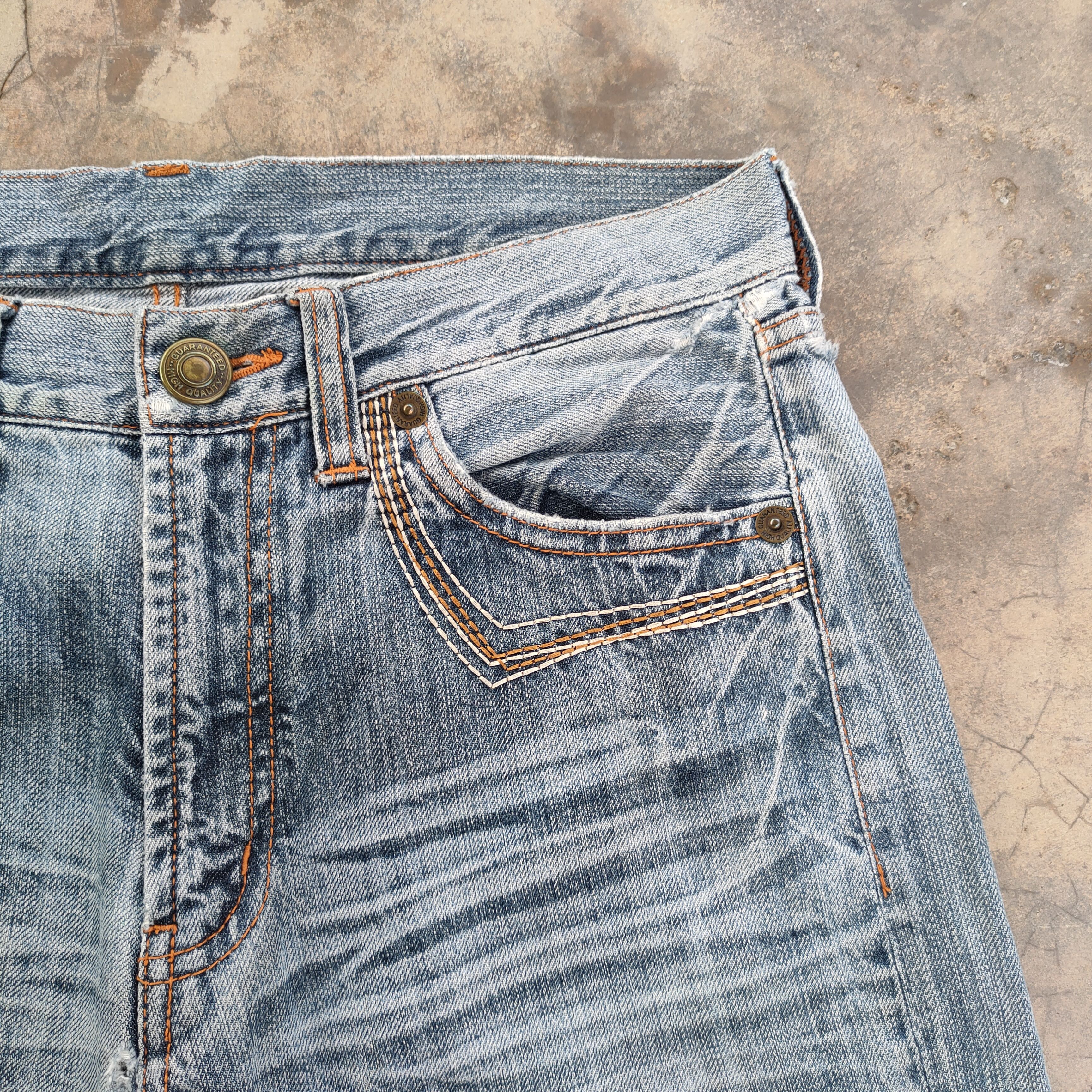 Japanese Brand FLARE VINTAGE JAPANESE STORM FADED JEANS DENIM PANTS Size US 32 / EU 48 - 7 Thumbnail