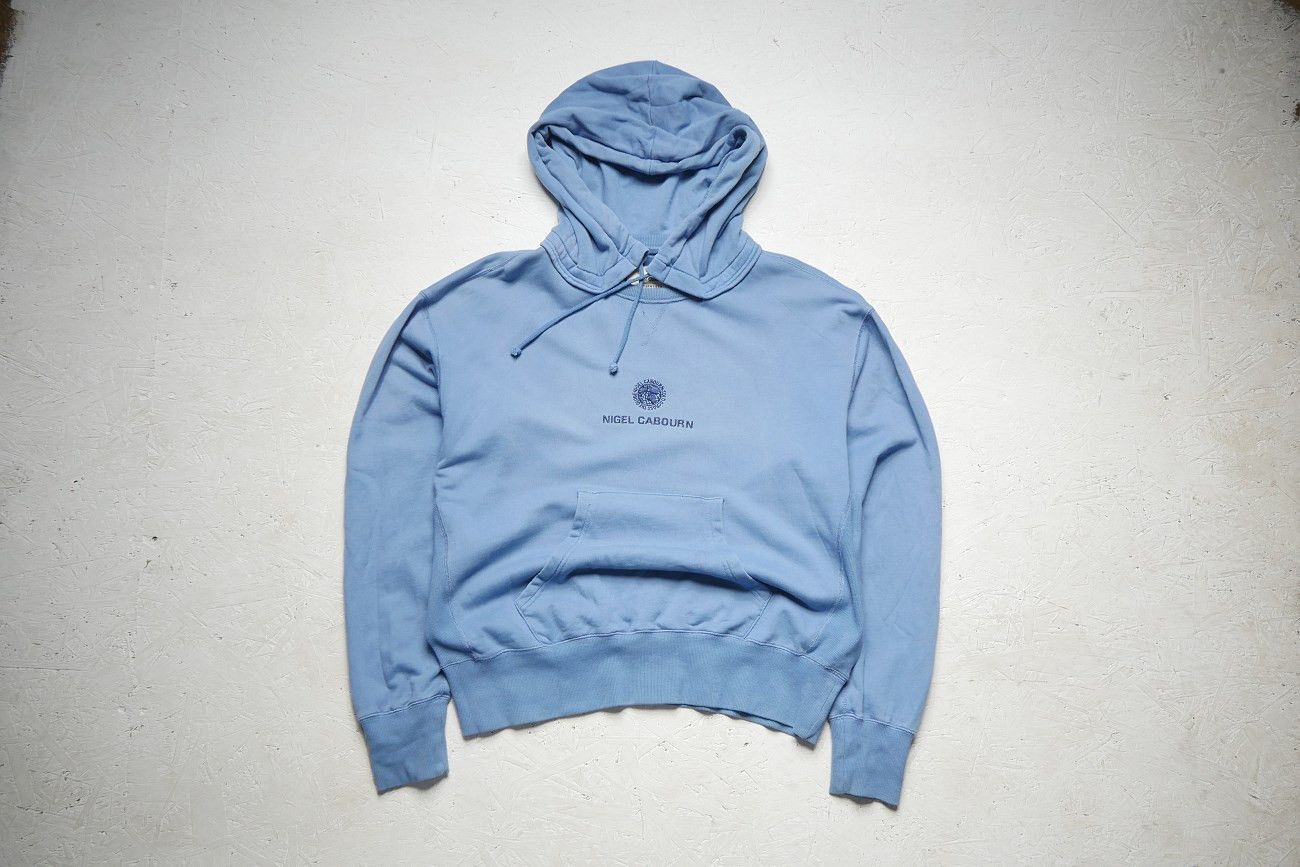 image of Nigel Cabourn The Army Gym Męska Bluza Boxy L in Blue, Men's (Size Large)