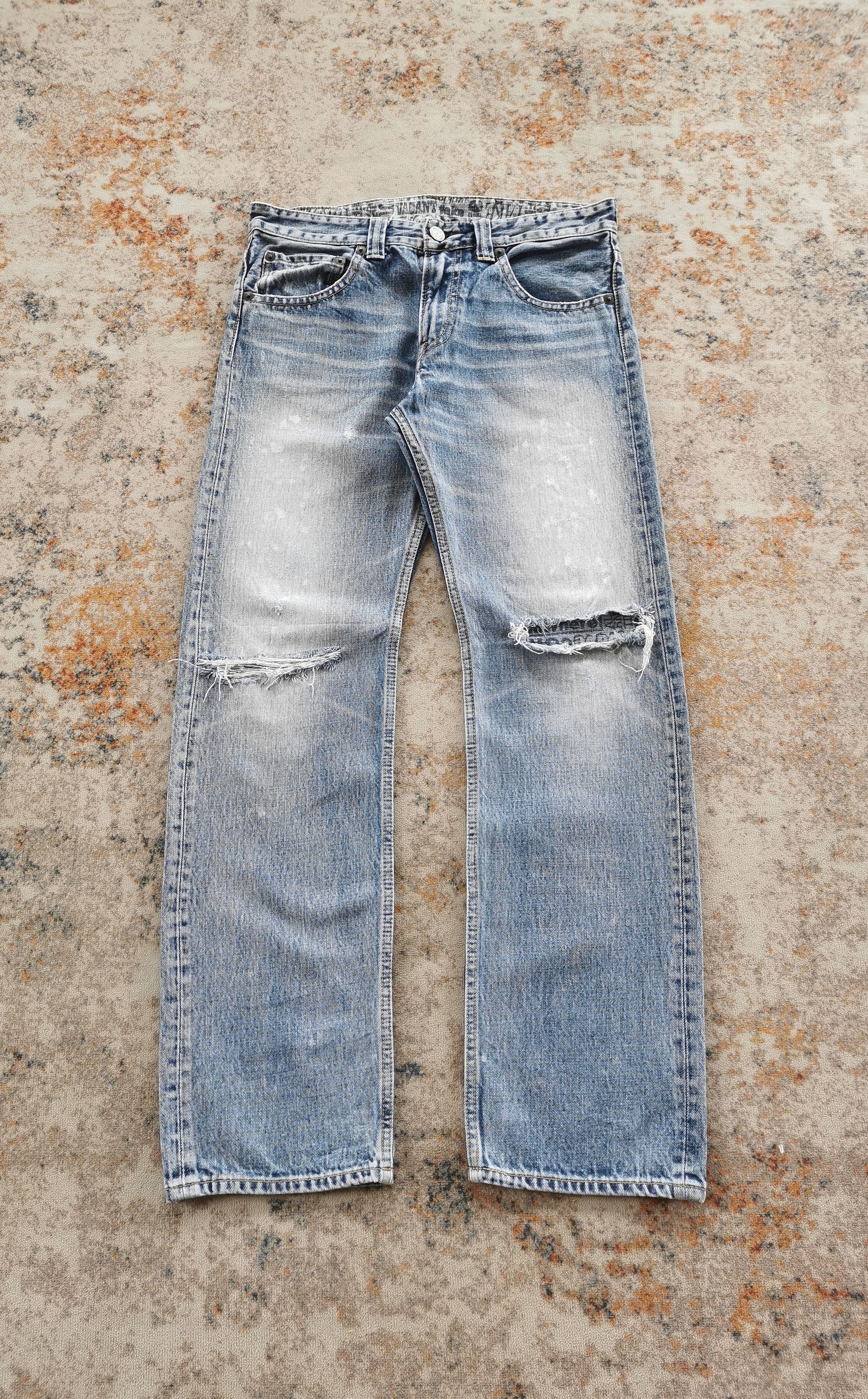 Japanese Brand Vintage RNA Inc Distressed Avantgarde Punk Jeans Size US 31 - 1 Thumbnail